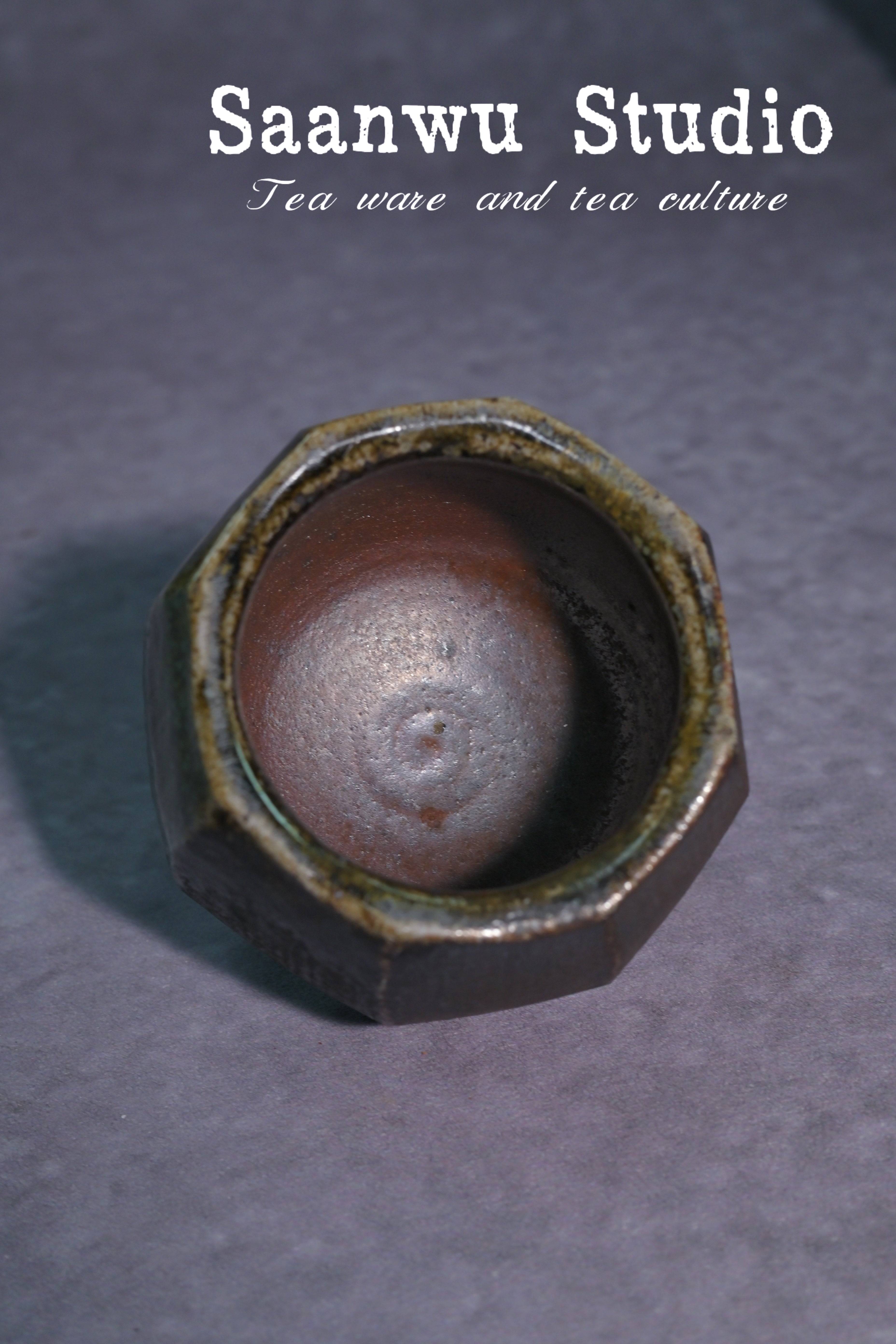 Kungfuyang Unique Piece Handmade Wood-Fired Wabi-sabi Style Teacup 80ml, product view 6
