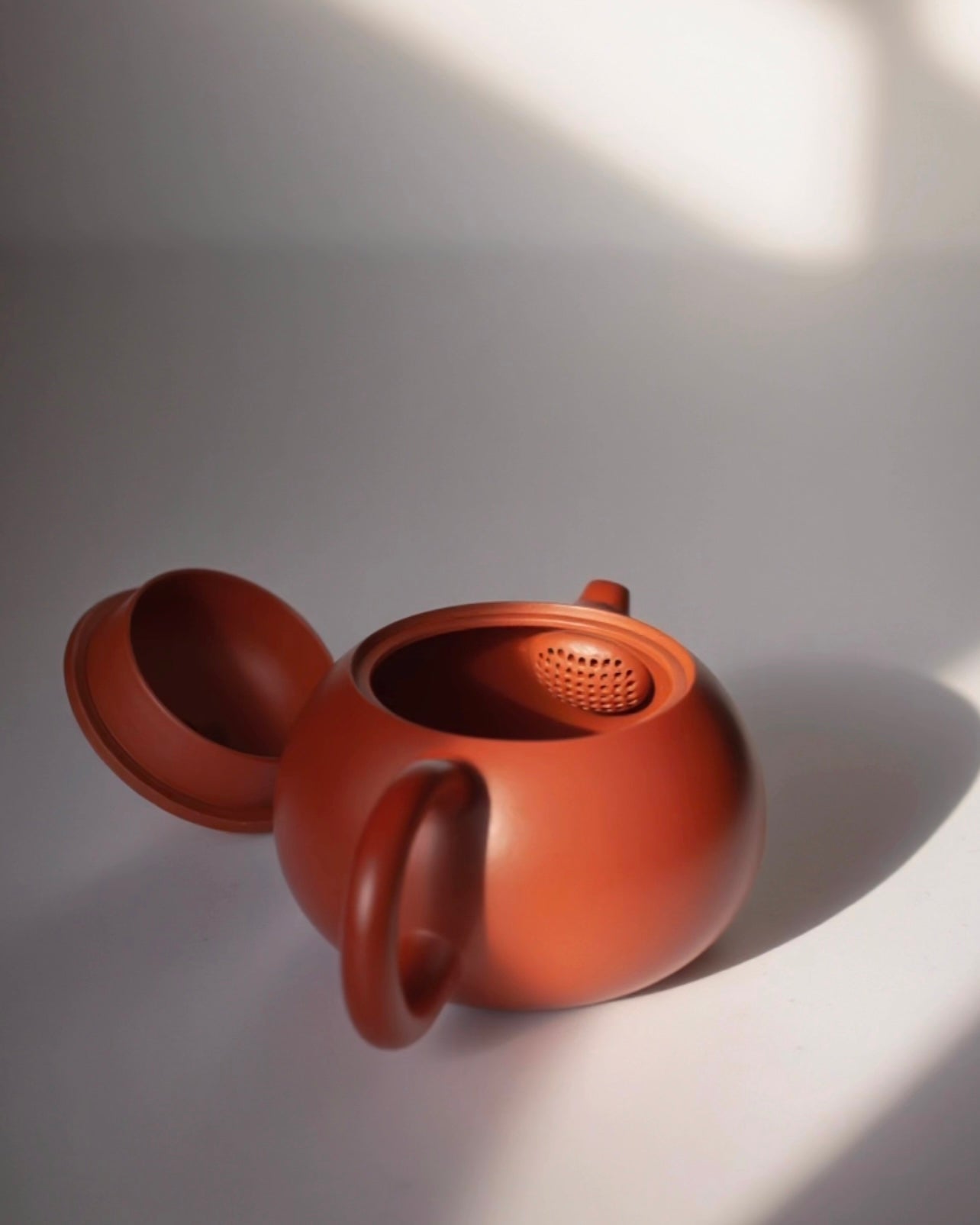 yixing zisha teapot vermilion clay xishi teapot – Fully Handmade Yixing Zhuni Clay Xishi Teapot by Kungfuyang