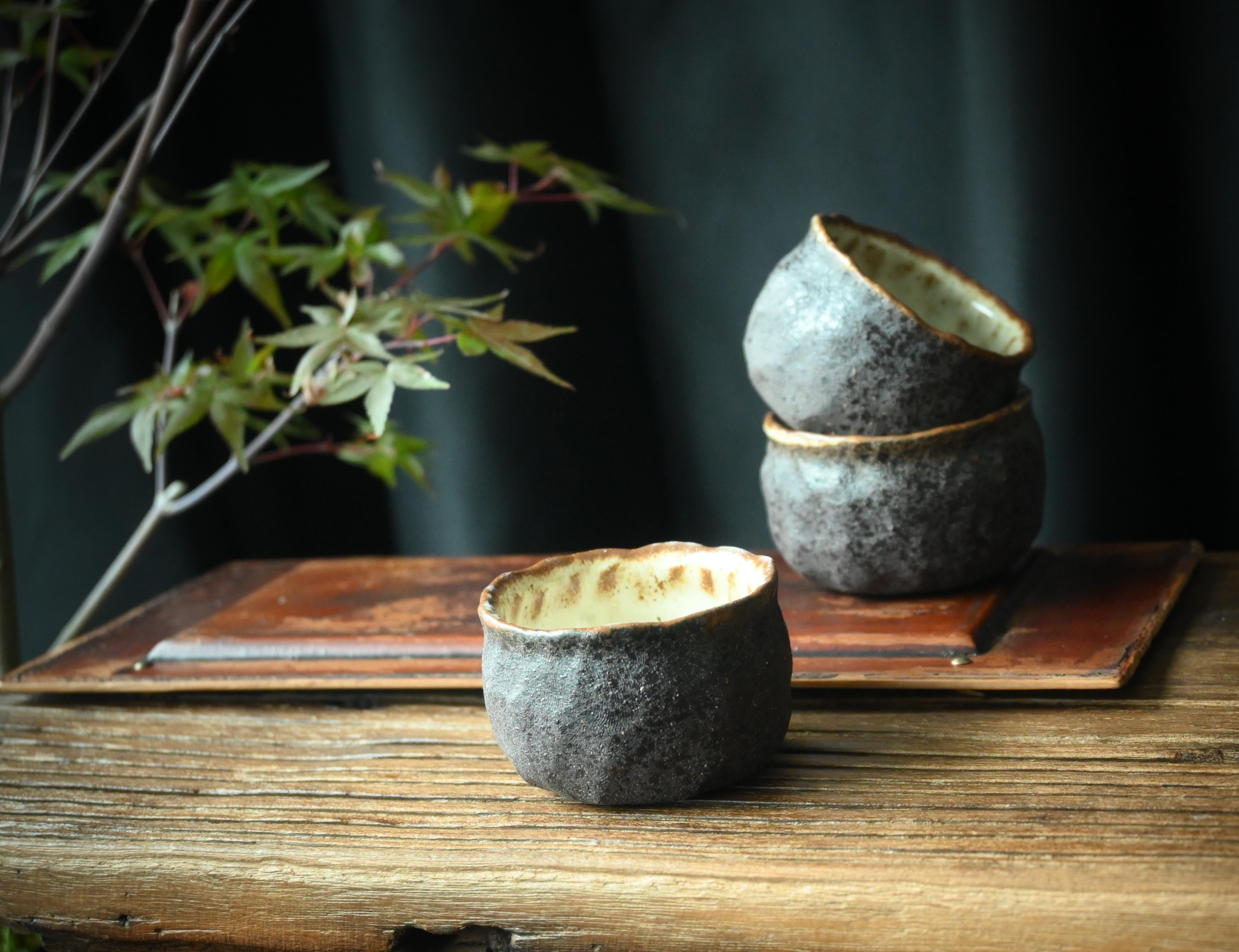 antique reproduction tea ware – Retro Japanese Style Small Size Coarse PotteryTea Canister by Kungfuyang
