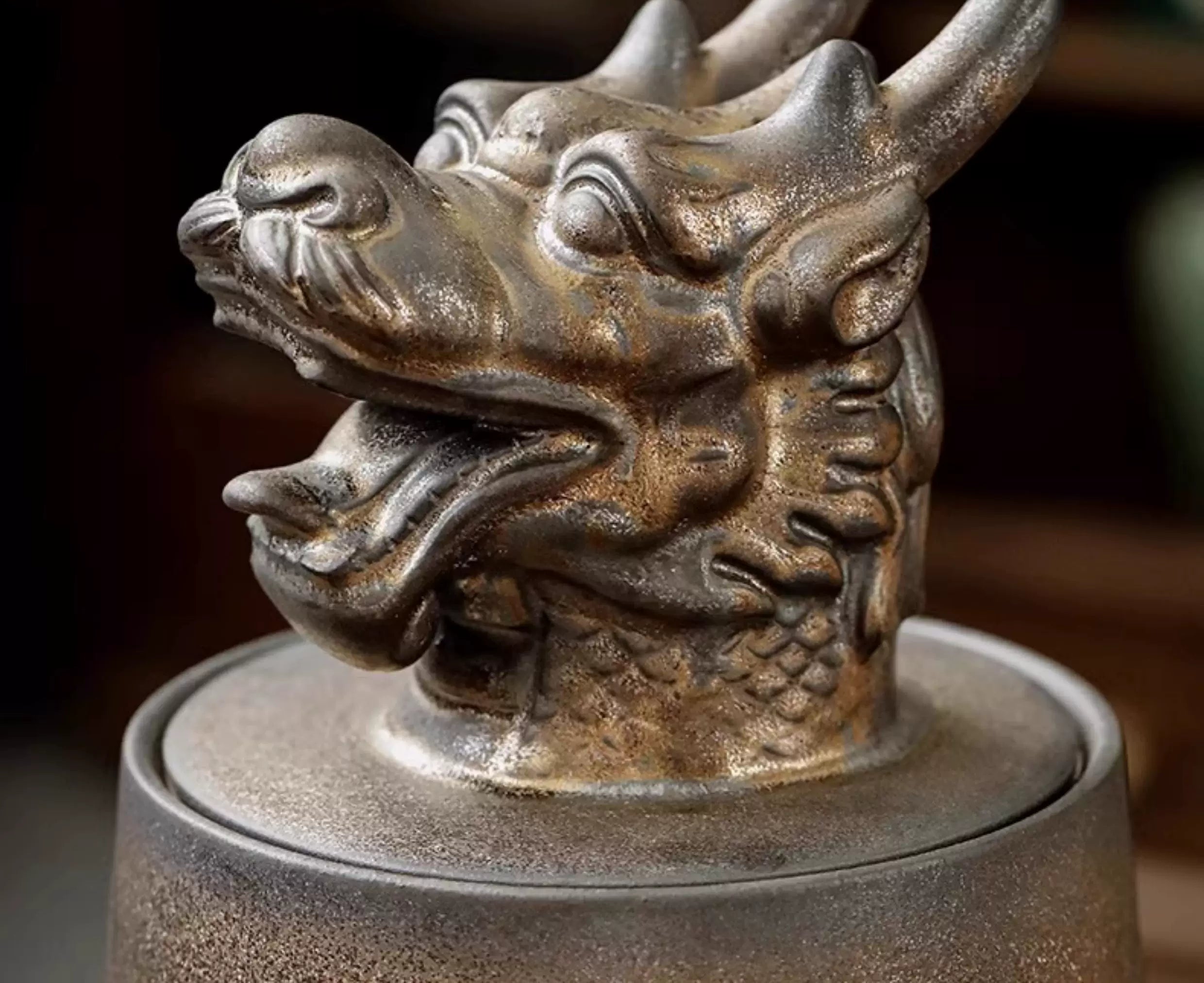 zodiac animal lid tea canister 1000ml – Zodiac Animal Head Rustic Tea Canister 1000ml by Kungfuyang