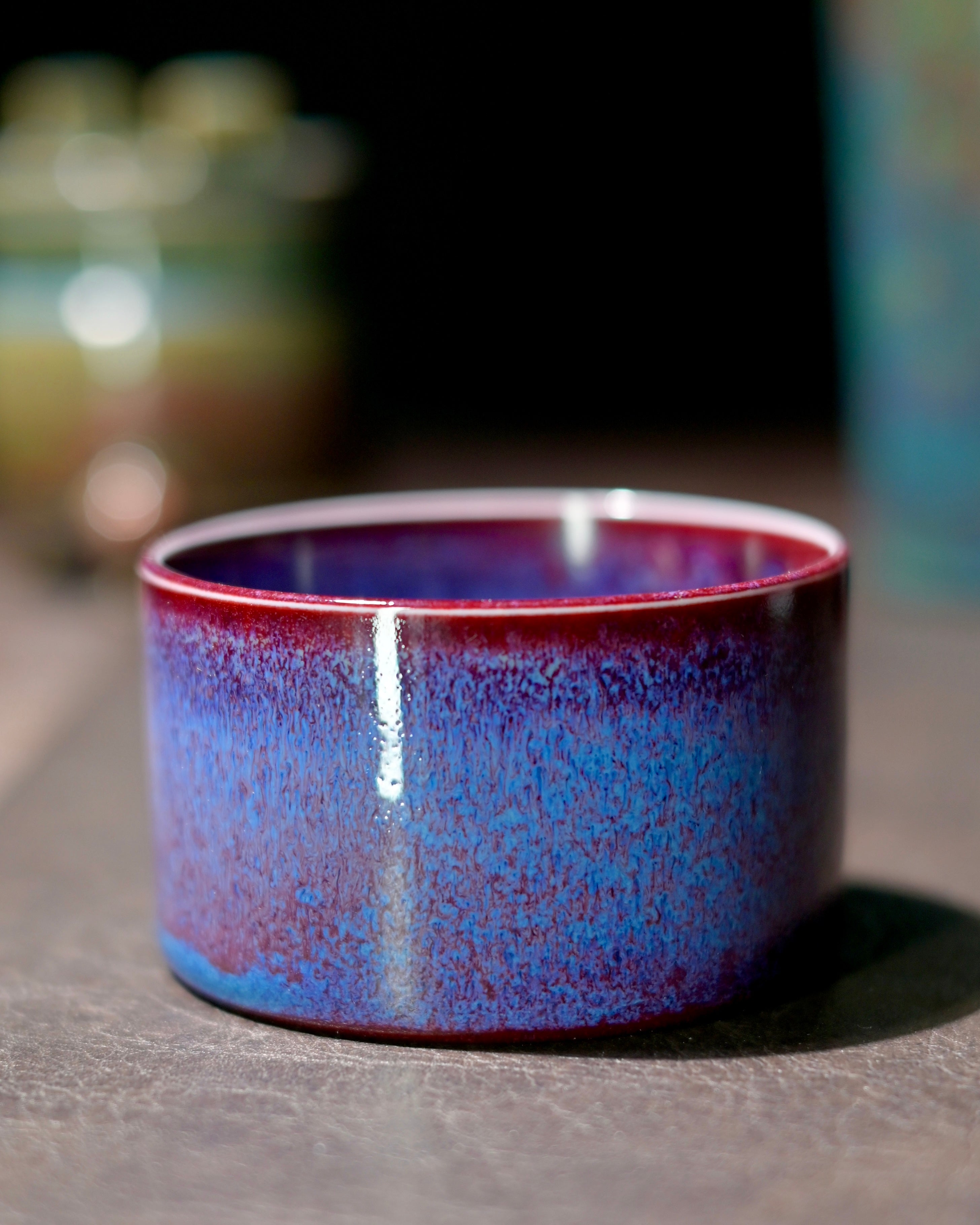Kungfuyang Jun Kiln "Peacock" Glaze Gaiwan Wide-Rim Design 120ml, product view 11