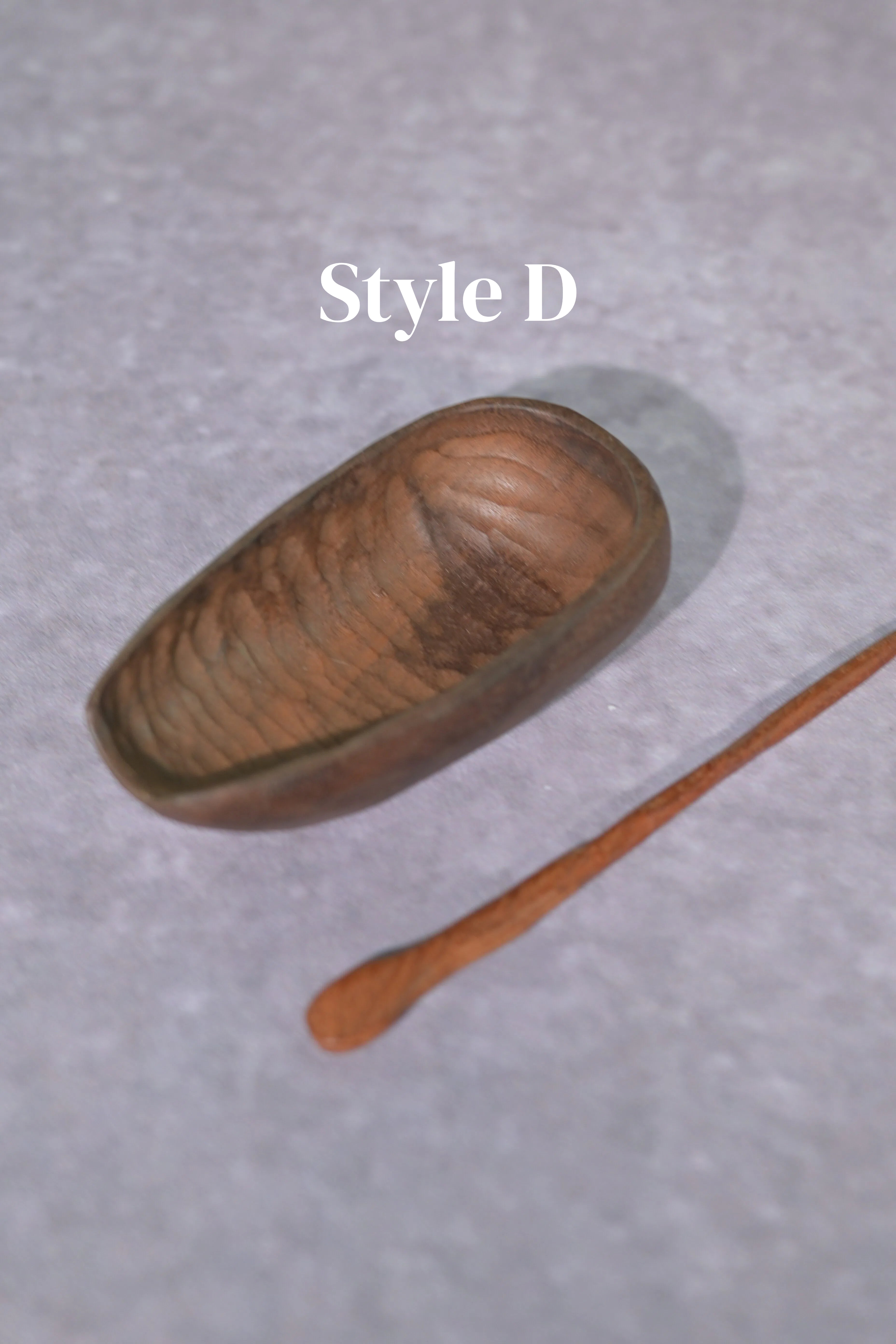 Kungfuyang Hand-Carved Wabi-Sabi Irregular Wooden Tea Scoop, product view 14