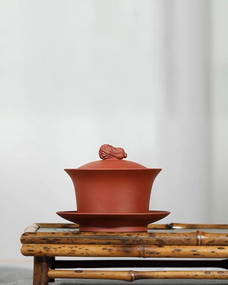 Traditional Chinese Gaiwan with fitted lid and stable saucer for precise pouring by Kungfuyang