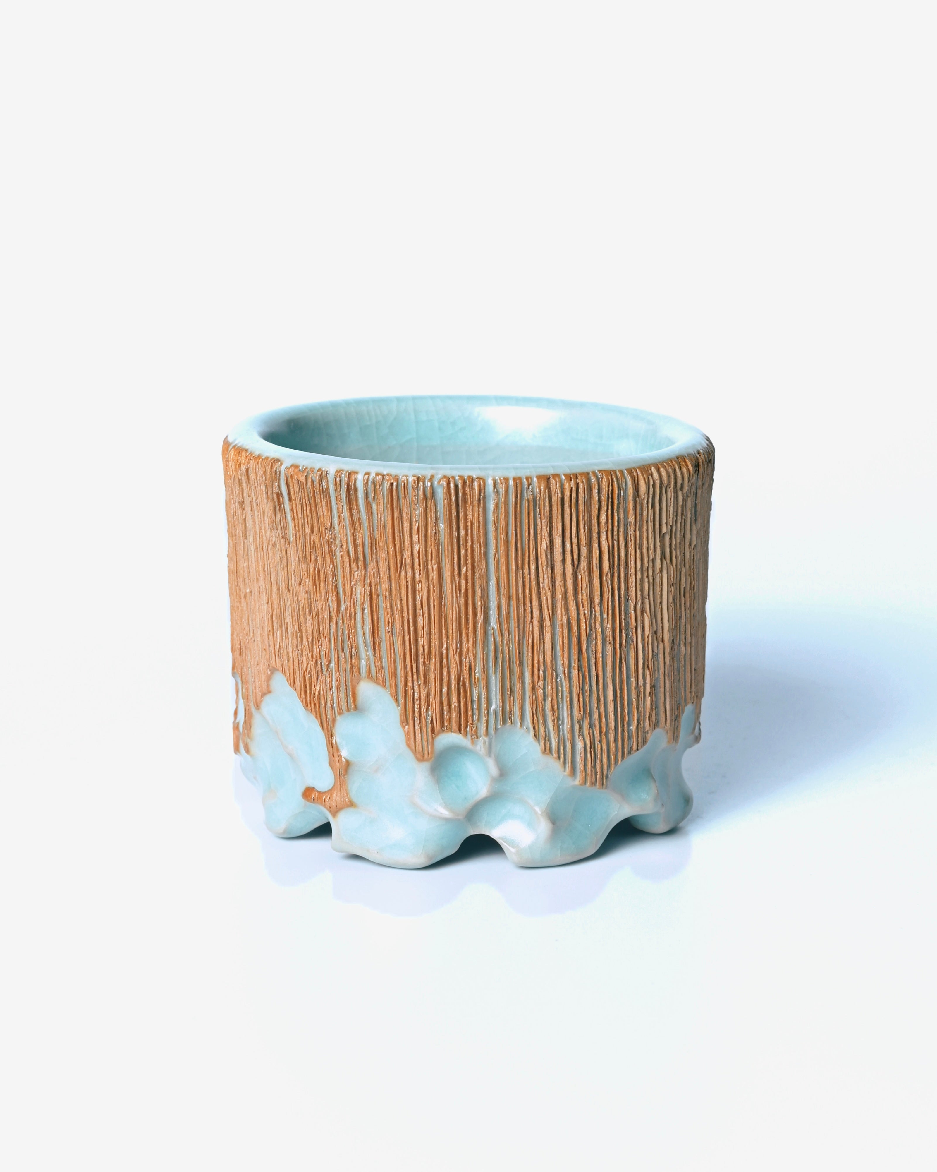 ru ware sky blue glaze hand carved master – Ru Ware Sky-Blue Glaze Artisan Hand-Carved Master Cup by Kungfuyang, view 5-2