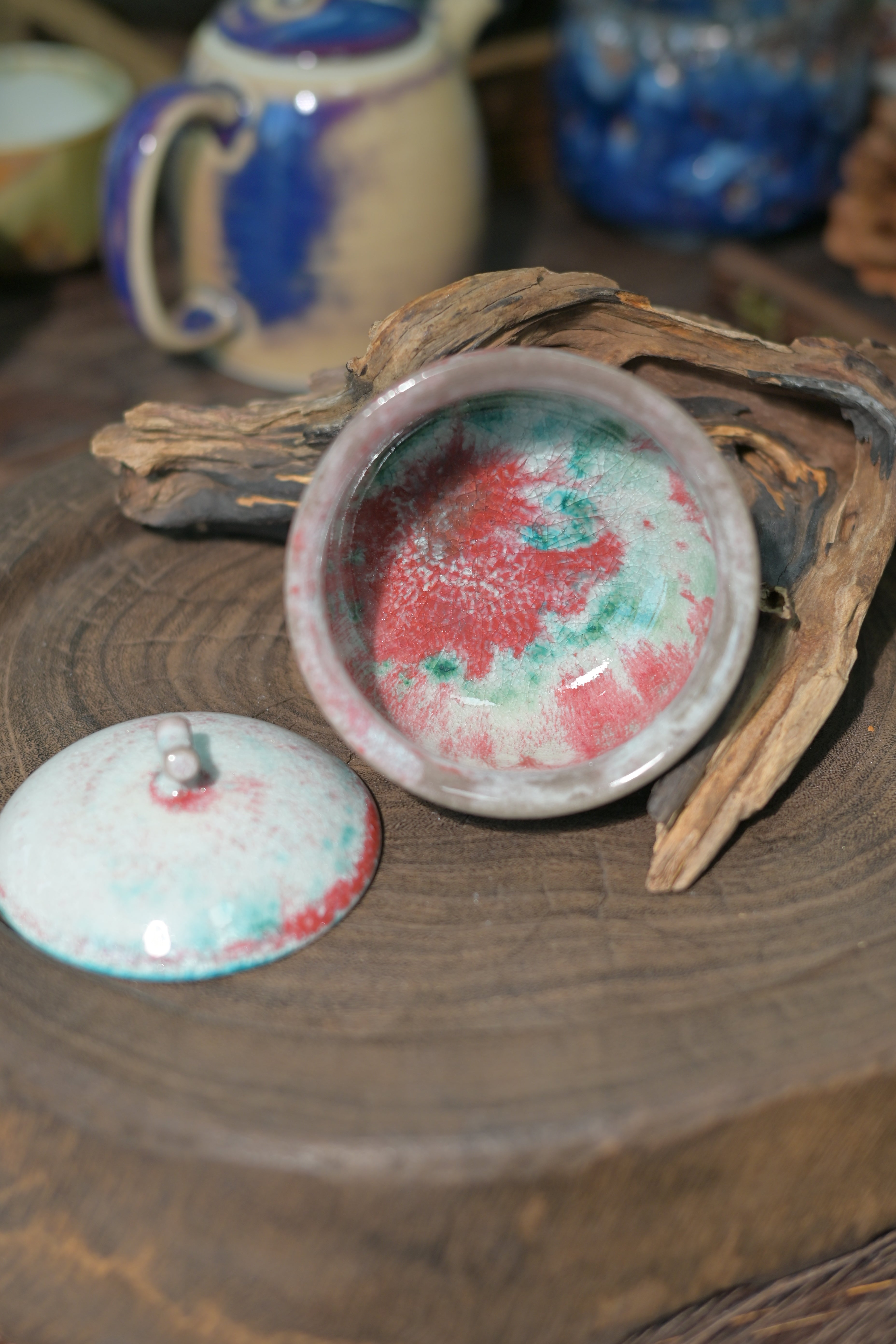 Kungfuyang Unique Piece Jingdezhen Wood-Fired Soda Glaze Gaiwan 100ml, product view 3