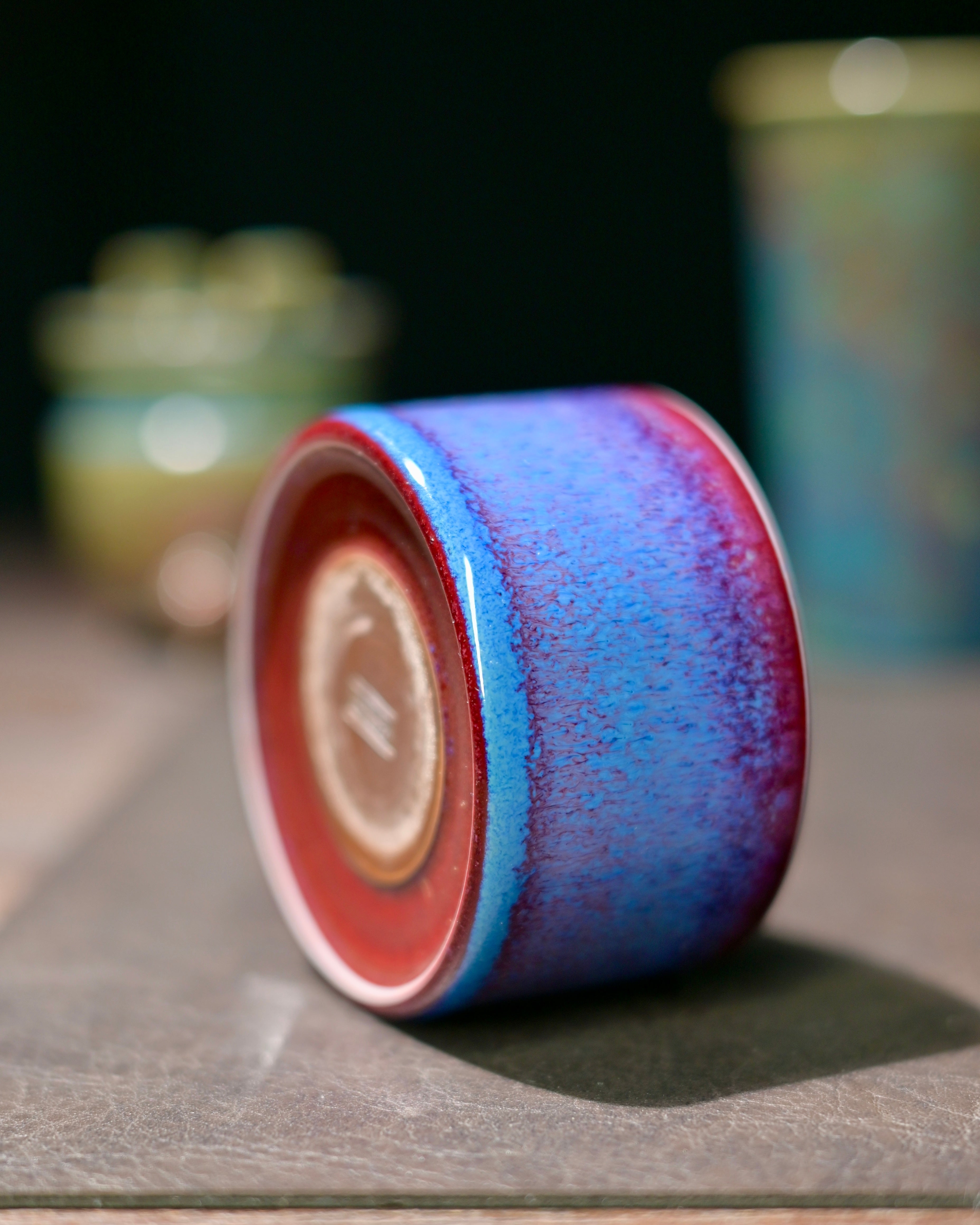 Kungfuyang Jun Kiln "Peacock" Glaze Gaiwan Wide-Rim Design 120ml, product view 9