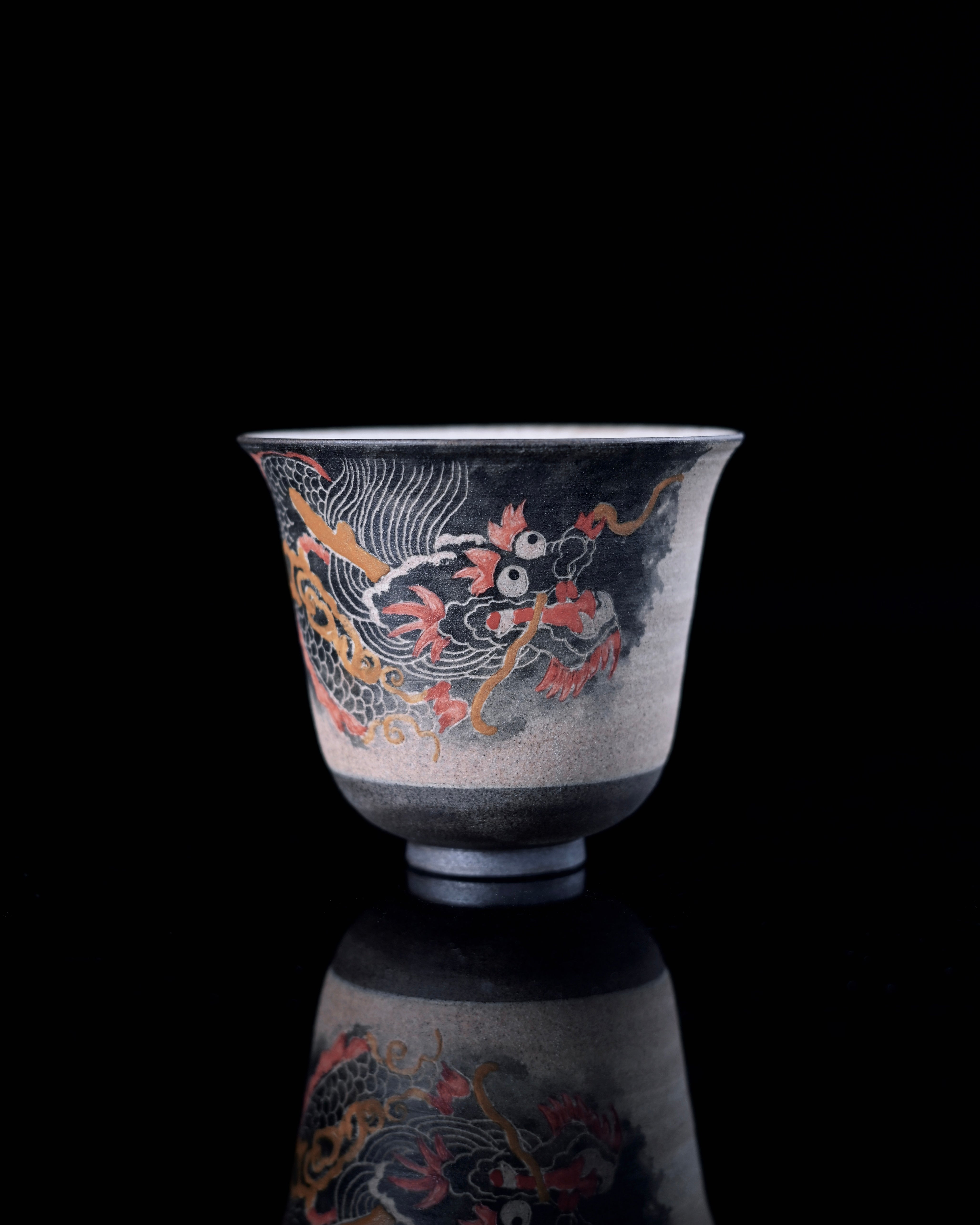 hand carved flying dragon pattern vintage teacup – Jingdezhen Hand-Carved and Hand Painted Dragon Teacup by Kungfuyang
