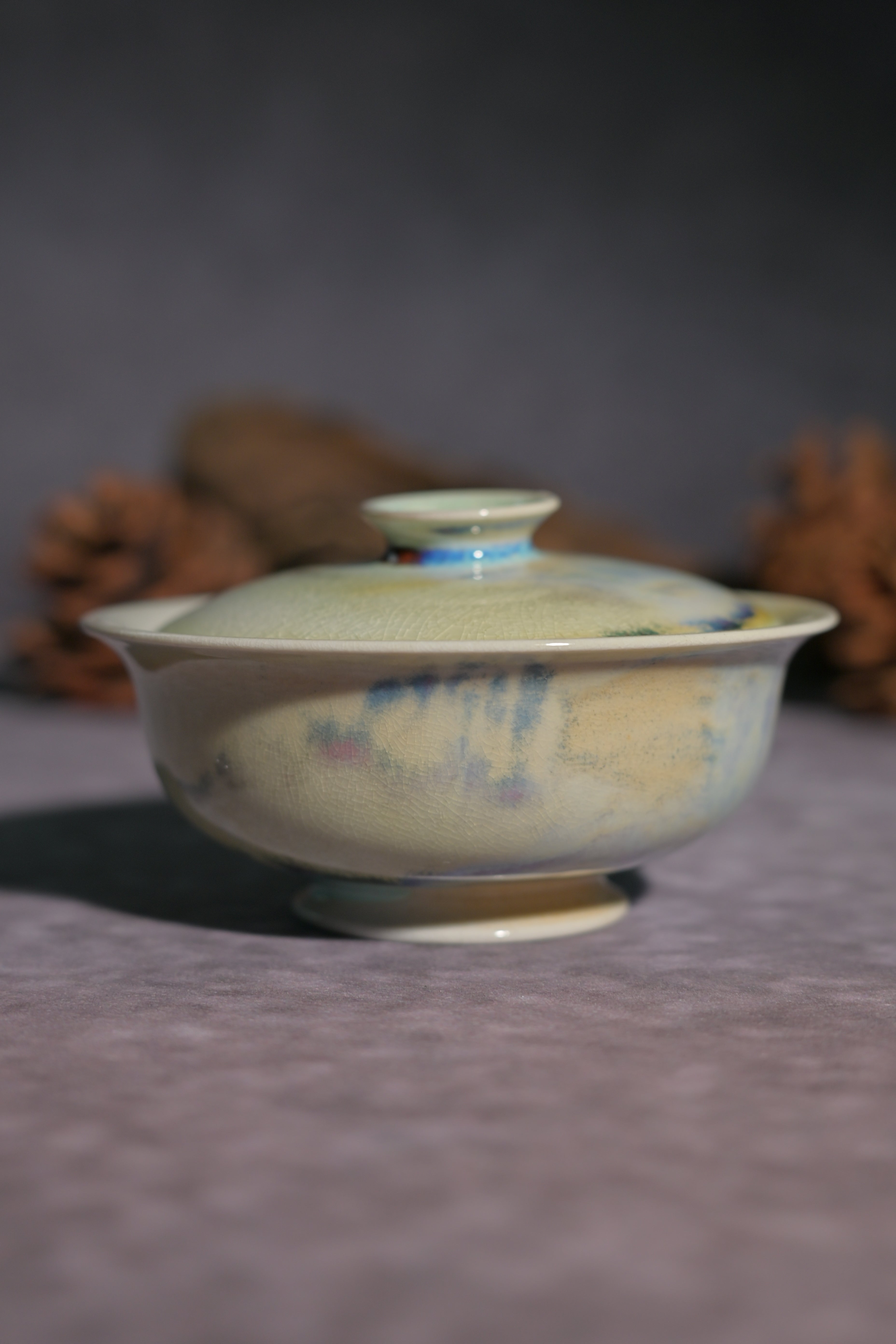 Kungfuyang Unique Piece Wood-Fired "Flat Ingot" Gaiwan 110ml, product view 6