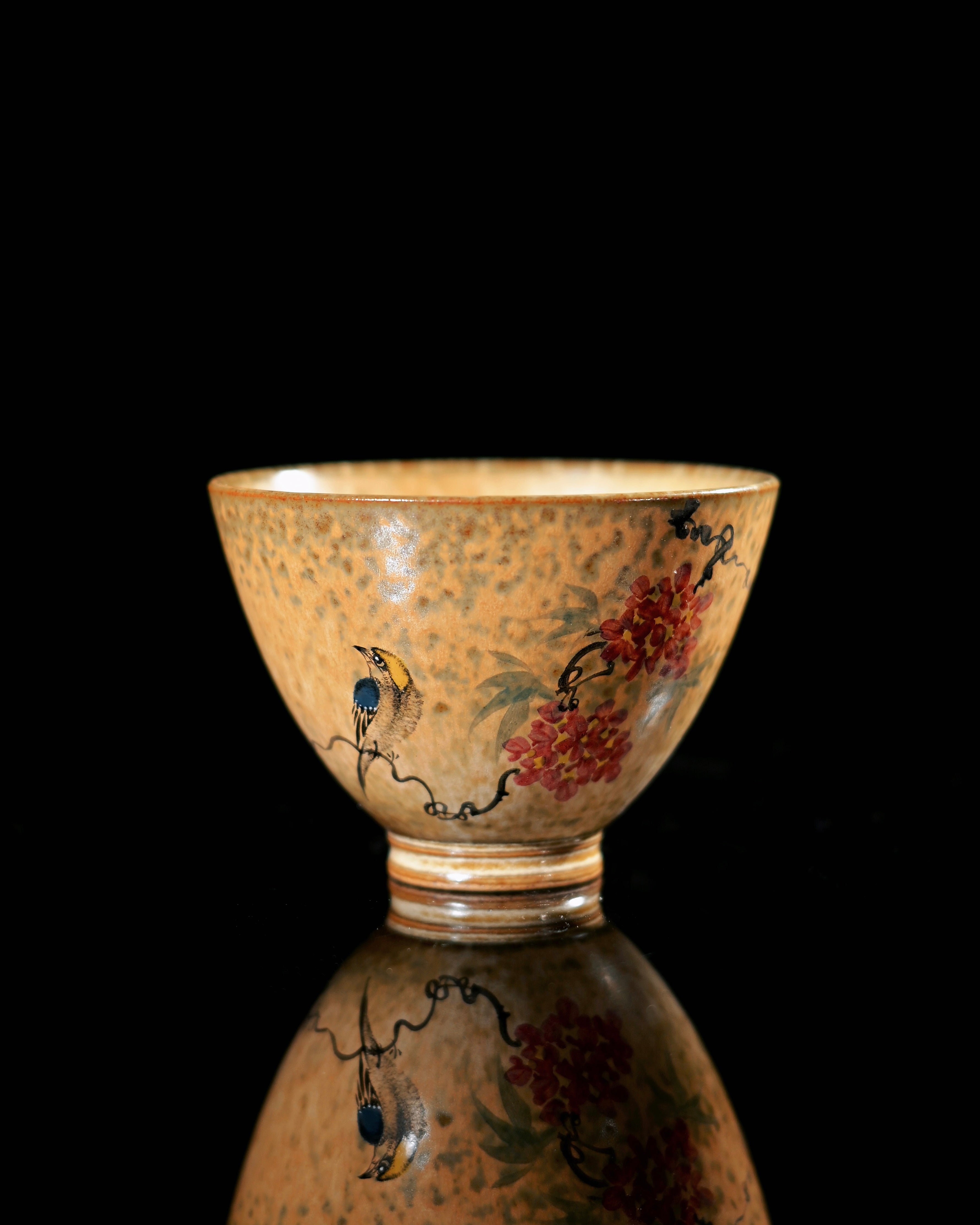 Classic douli conical cup form inspired by traditional bamboo hat silhouette by Kungfuyang