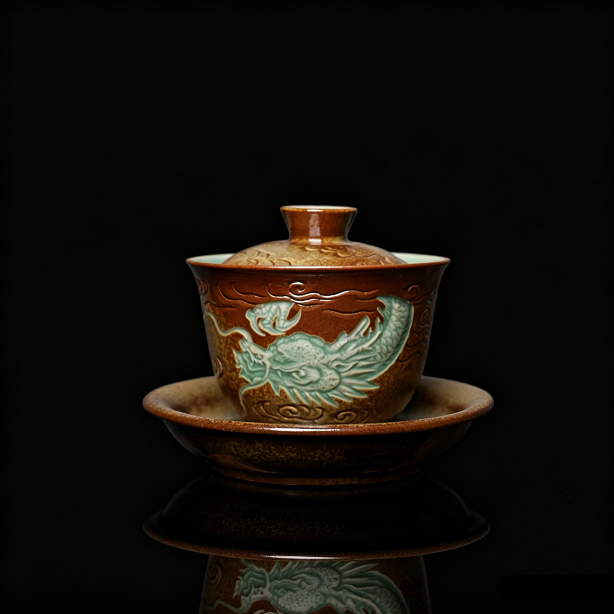 9e39c263fbcd4243b2d722da004f15c6 – Longquan Celadon Handmade Gaiwan – Plum Green Cloud-Piercing by Kungfuyang