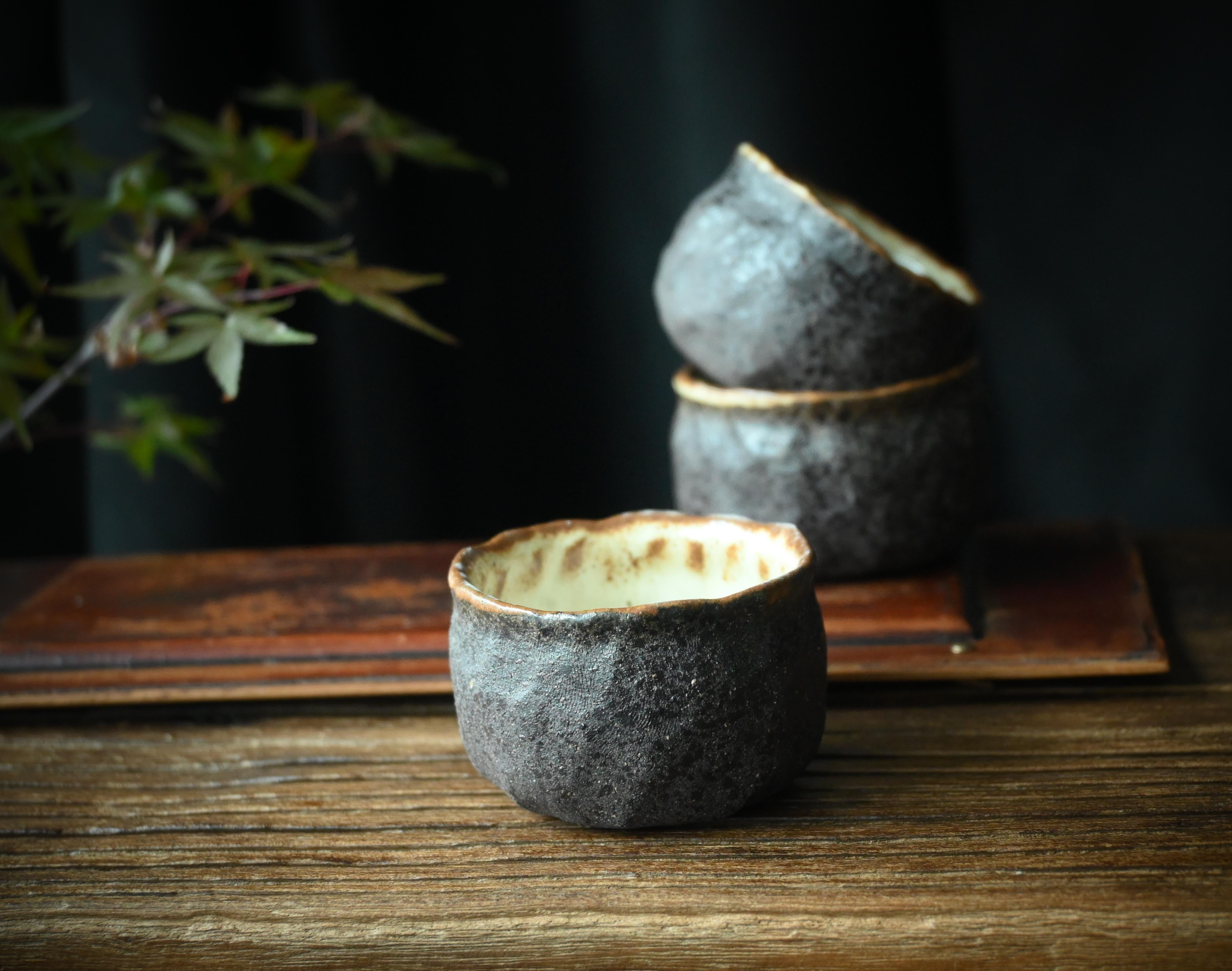 Kungfuyang Handmade wabi-sabi rough texture pottery retro Teacup, product view 8