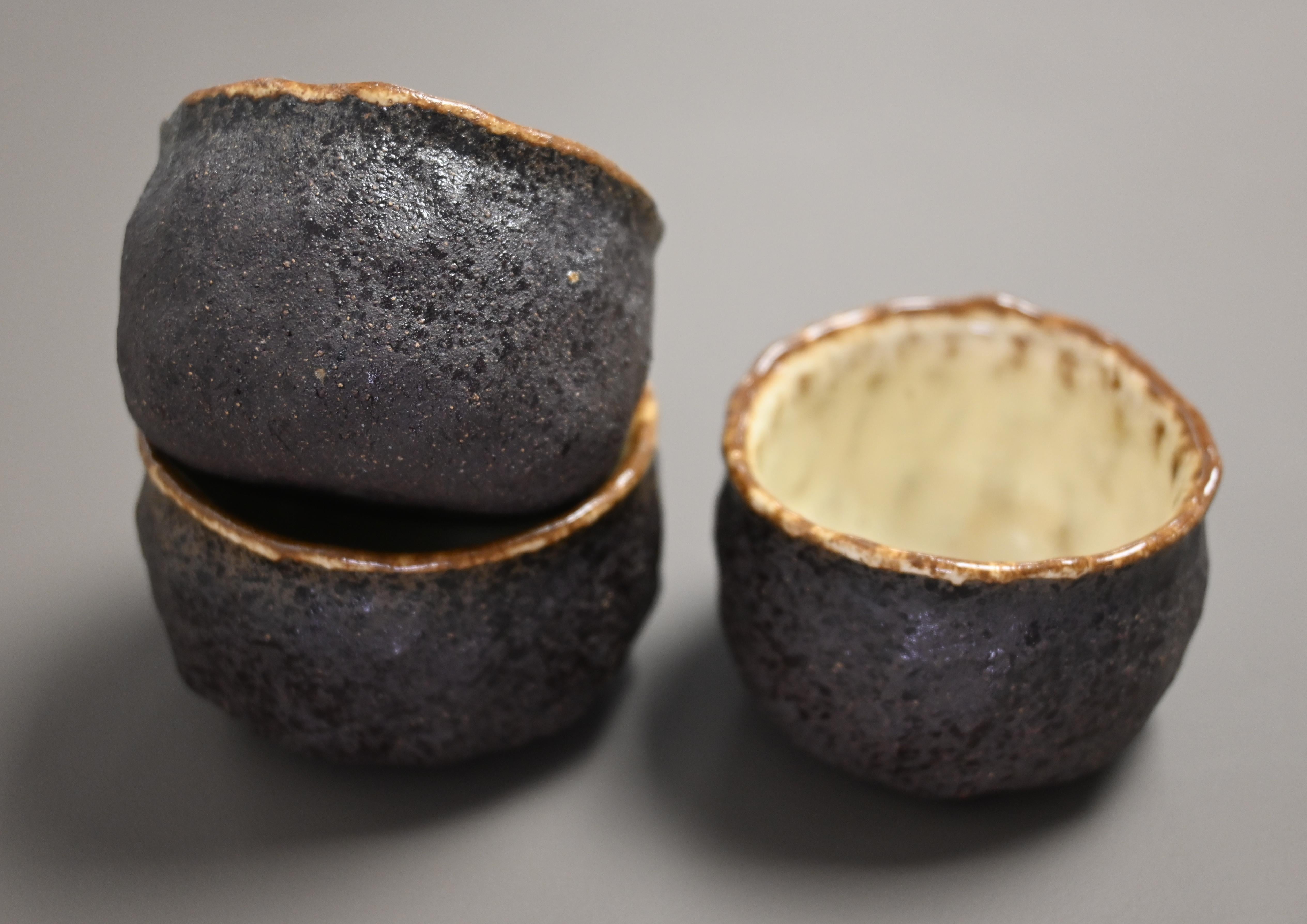 Kungfuyang Handmade wabi-sabi rough texture pottery retro Teacup, product view 3