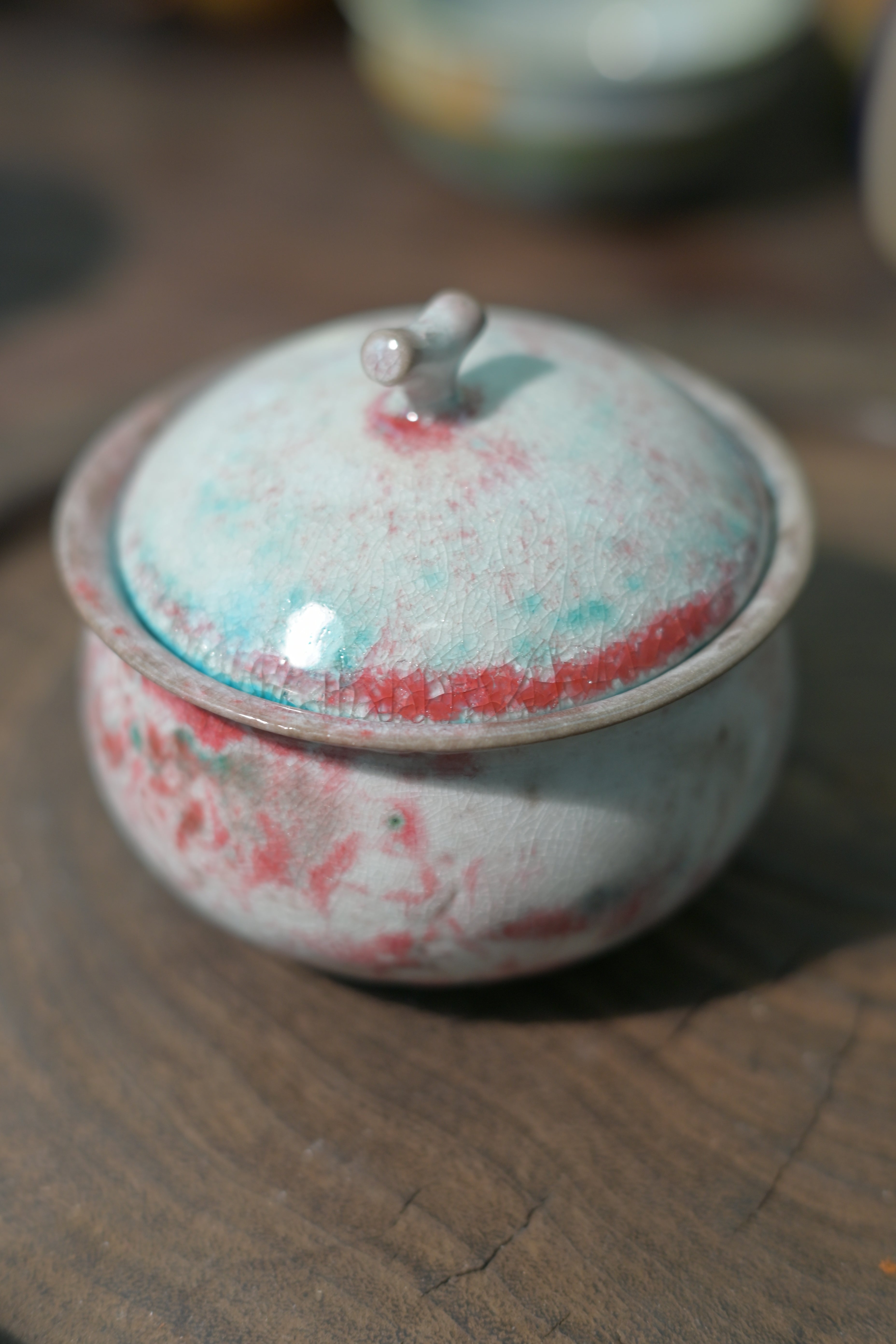 Kungfuyang Unique Piece Jingdezhen Wood-Fired Soda Glaze Gaiwan 100ml, product view 4