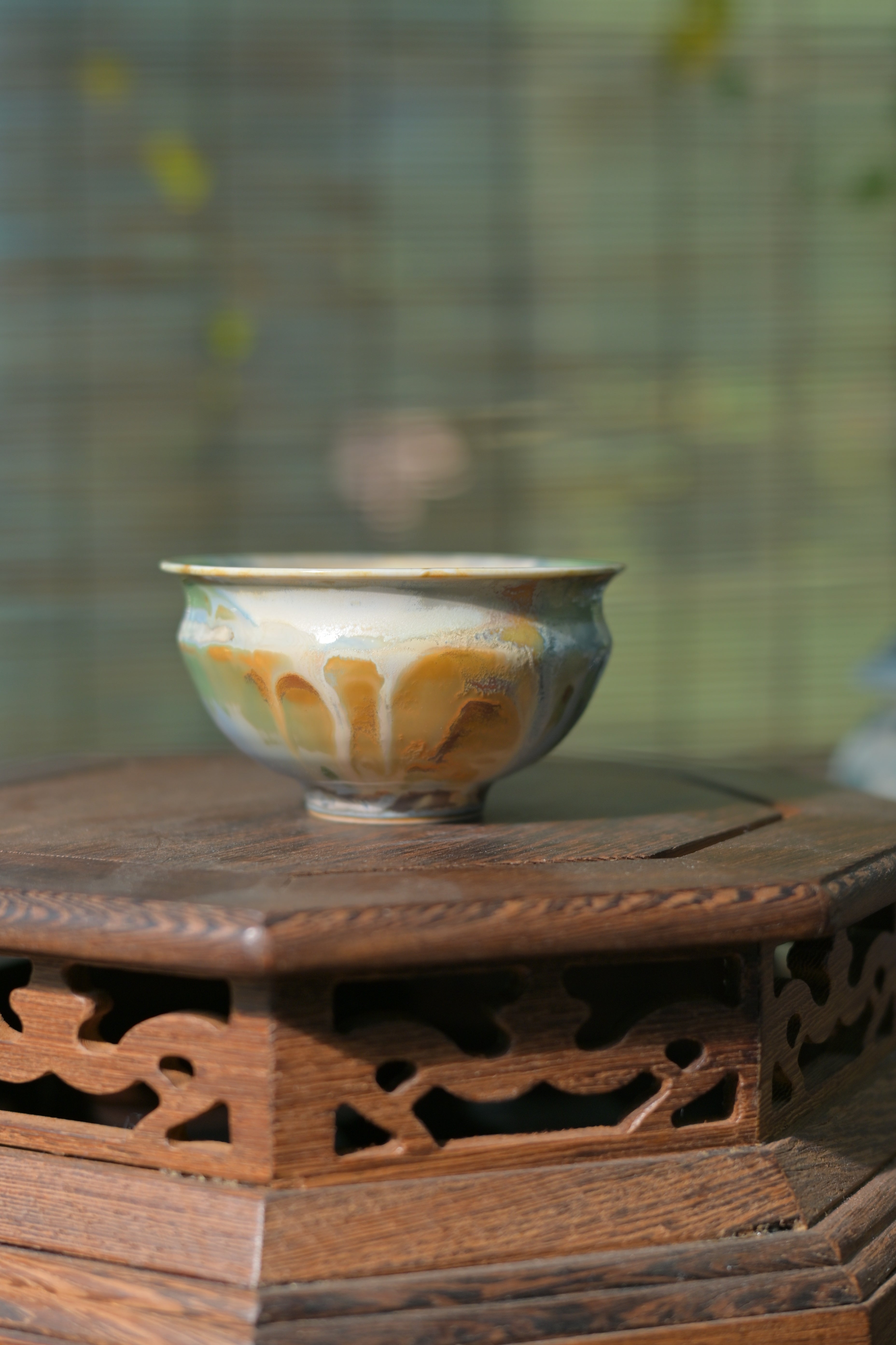 Kungfuyang Unique Piece Jingdezhen Handmade Underglaze Colored Teacup, product view 4