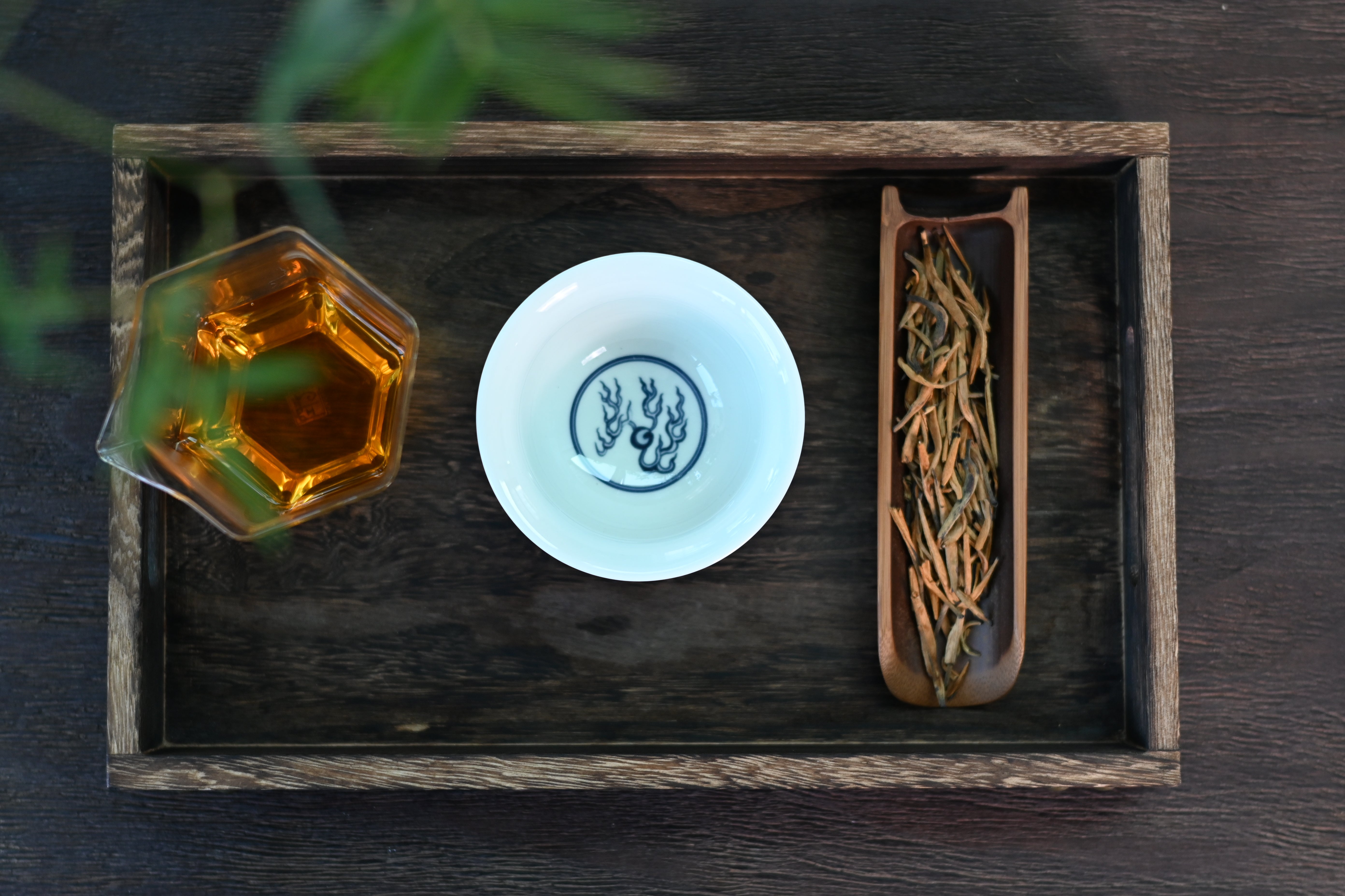 Kungfuyang Jingdezhen Blue and White Host Teacup with Qilin Design, product view 3