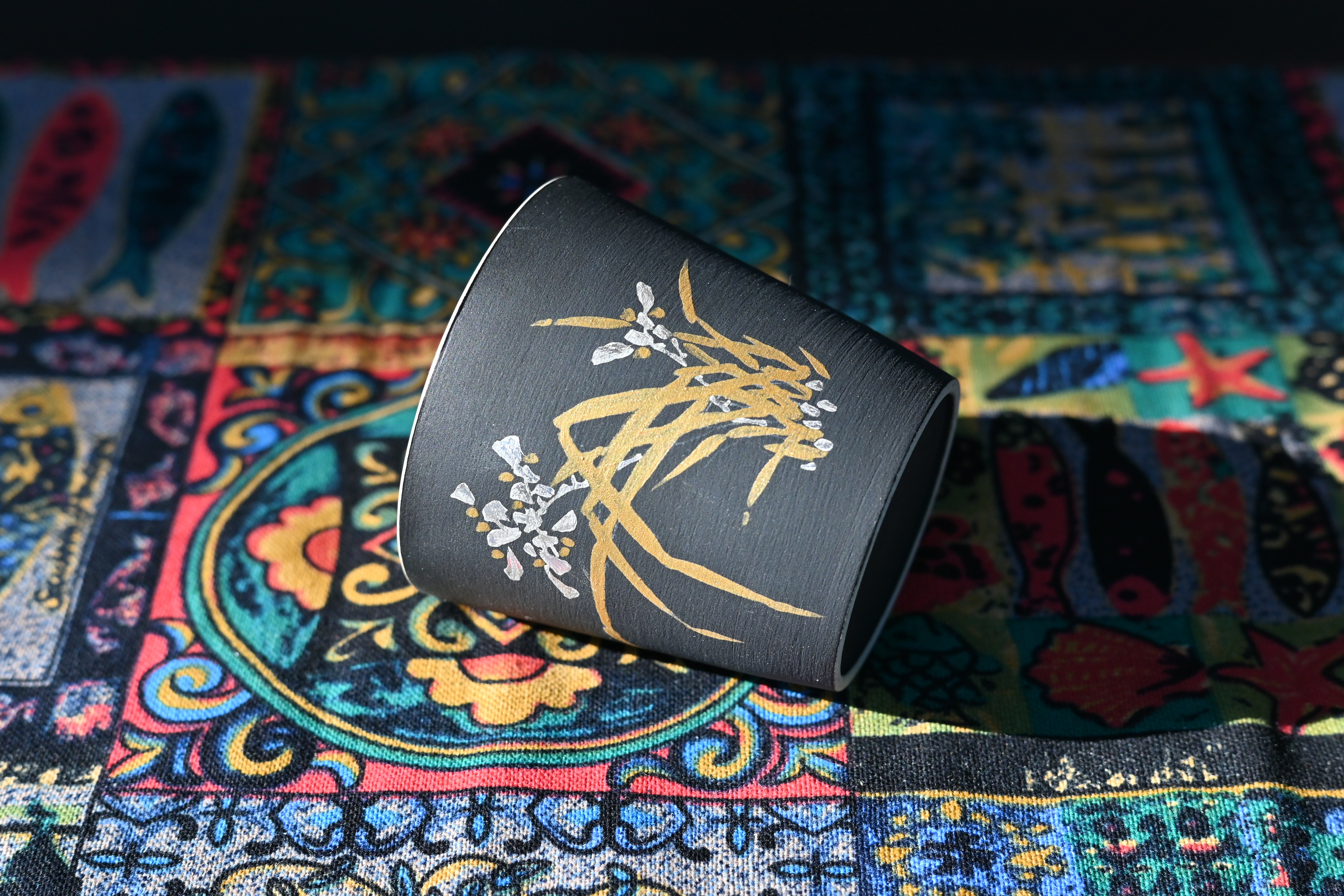Kungfuyang "Four Gentlemen" Plants Patterns Matt Glaze Non-Reflective, product view 12