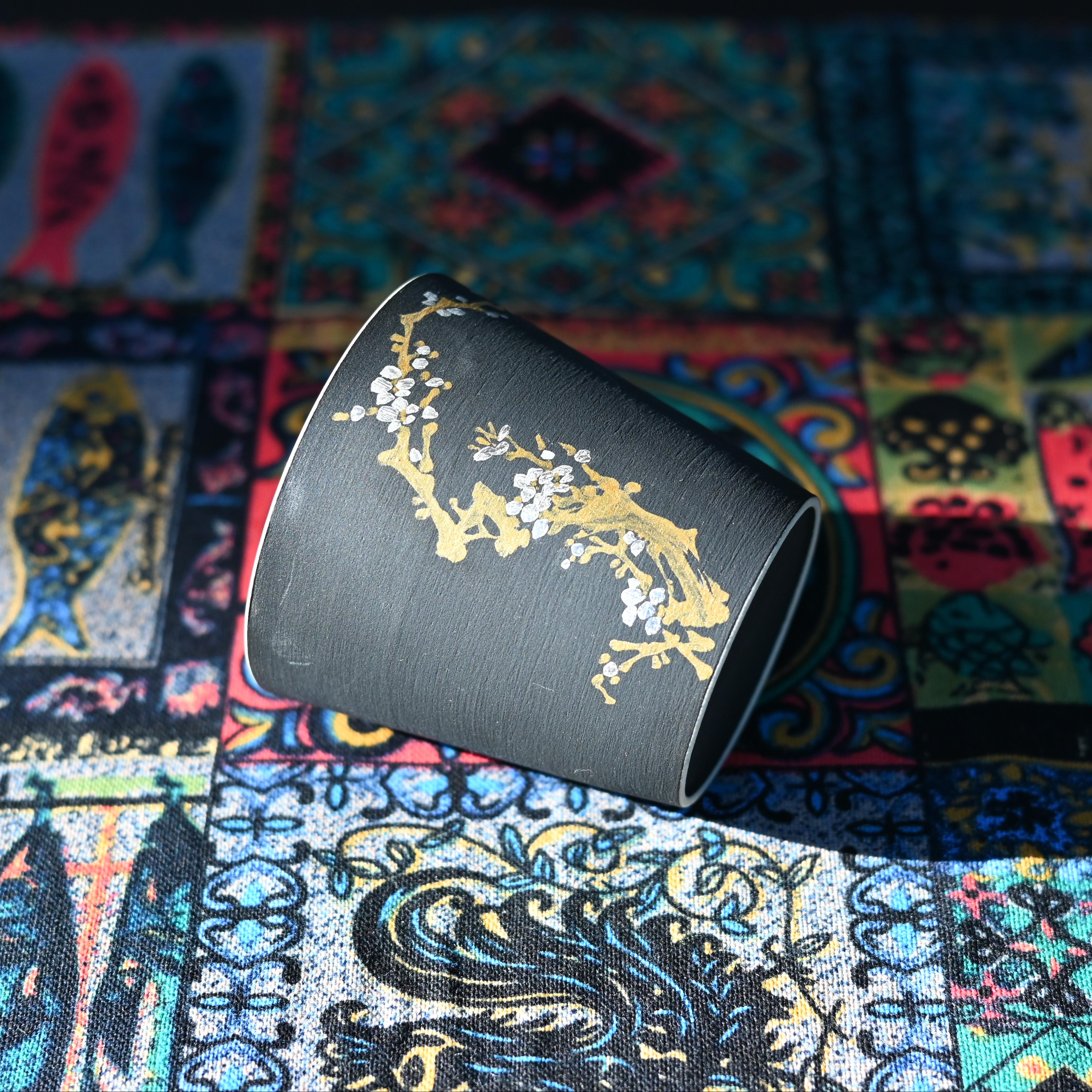 Kungfuyang "Four Gentlemen" Plants Patterns Matt Glaze Non-Reflective, product view 13
