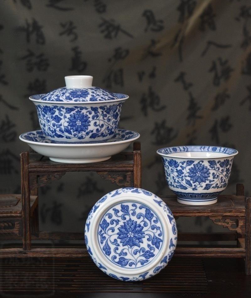 GPduKZdq m 9e6de1acd6402e85fc619771f6c2e0b – Jingdezhen Blue and White Lotus Scrolling Pattern Tea Set by Kungfuyang