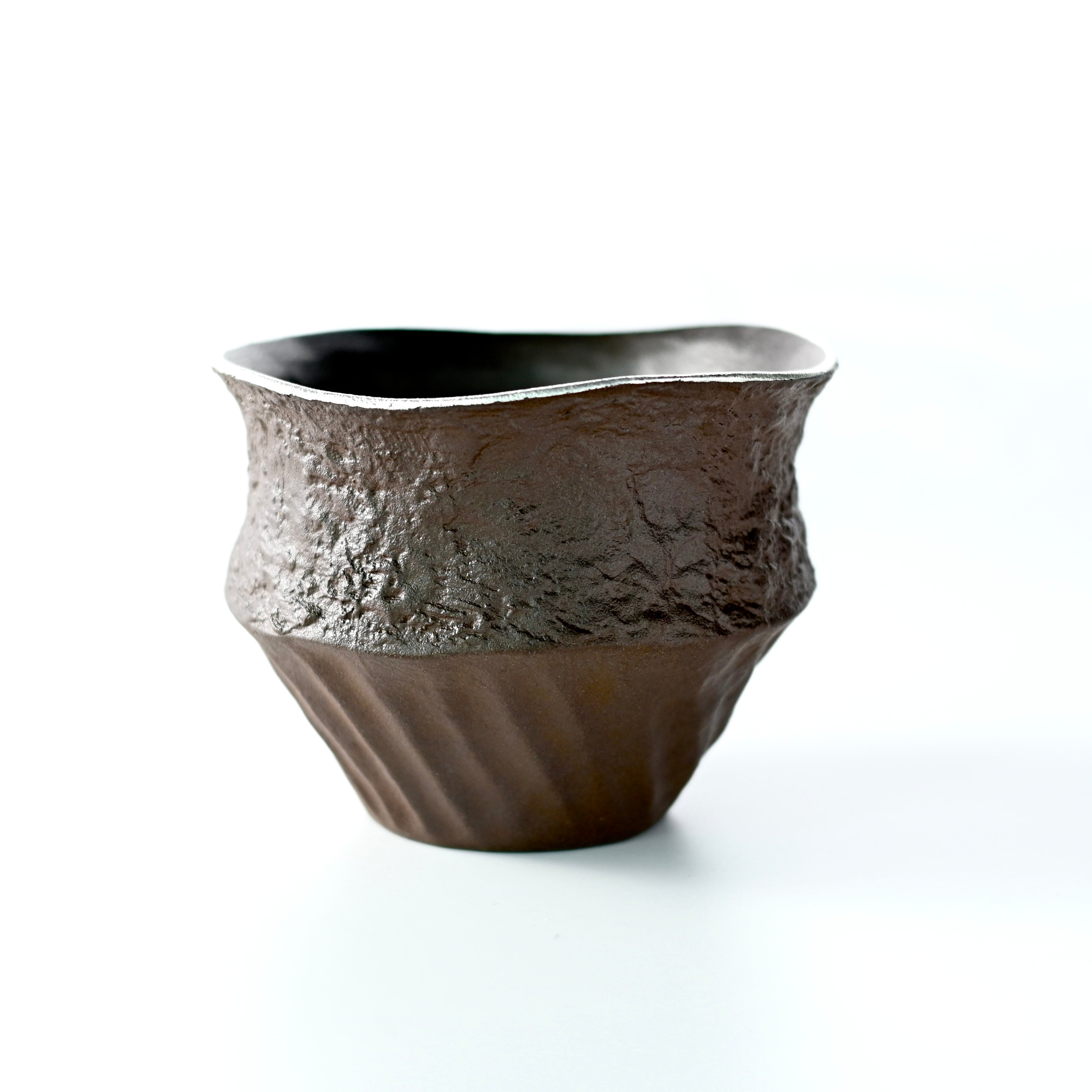 Jianshui Tea Waste Container – Wabi-Sabi Coarse Clay Tea Waste Bowl (500ml) / Tea Rinsing by Kungfuyang