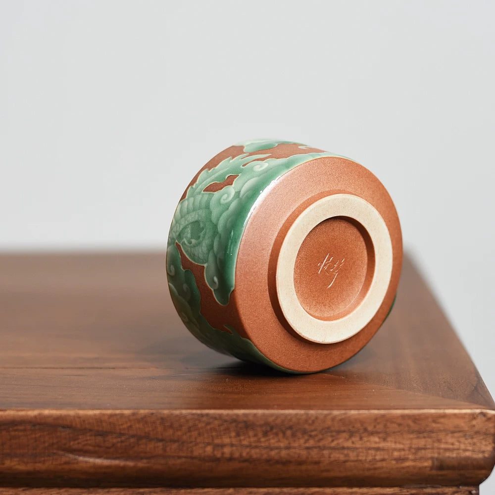 O1CN01RFoyVQ2ILFtgsLlsi – Longquan Celadon Teacup – Handmade Embossed Dragon Design by Kungfuyang