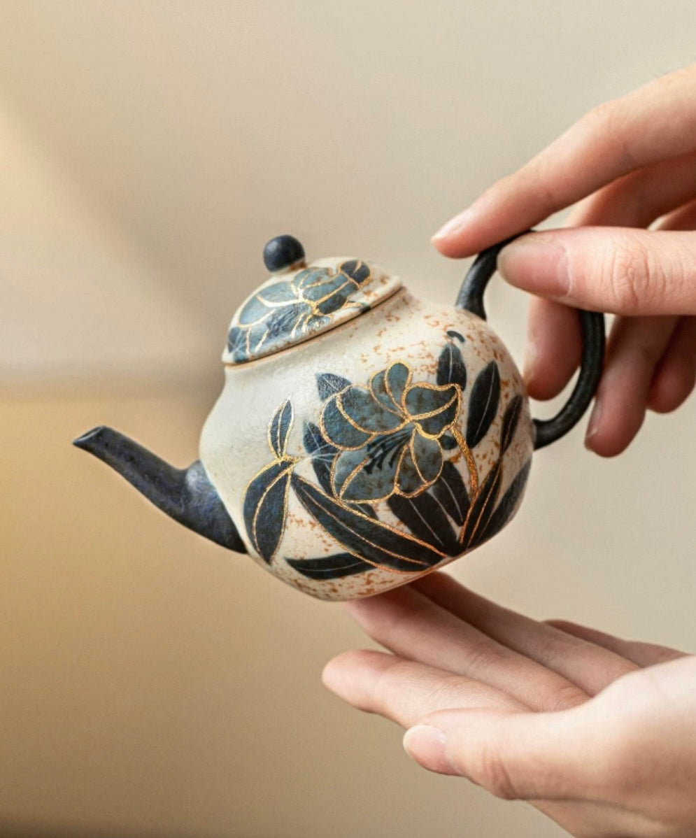 Old Clay Blue and White Volcanic Stone – Old Clay Blue-and-White Volcanic Stone Style Caramel Glaze by Kungfuyang, view 15-2