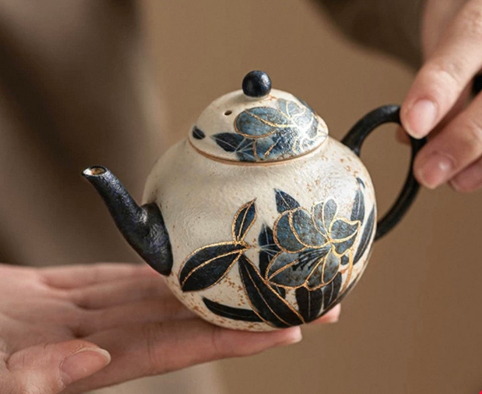 Old ClayVolcanic Stone Style Caramel Glaze – Old Clay Blue-and-White Volcanic Stone Style Caramel Glaze by Kungfuyang