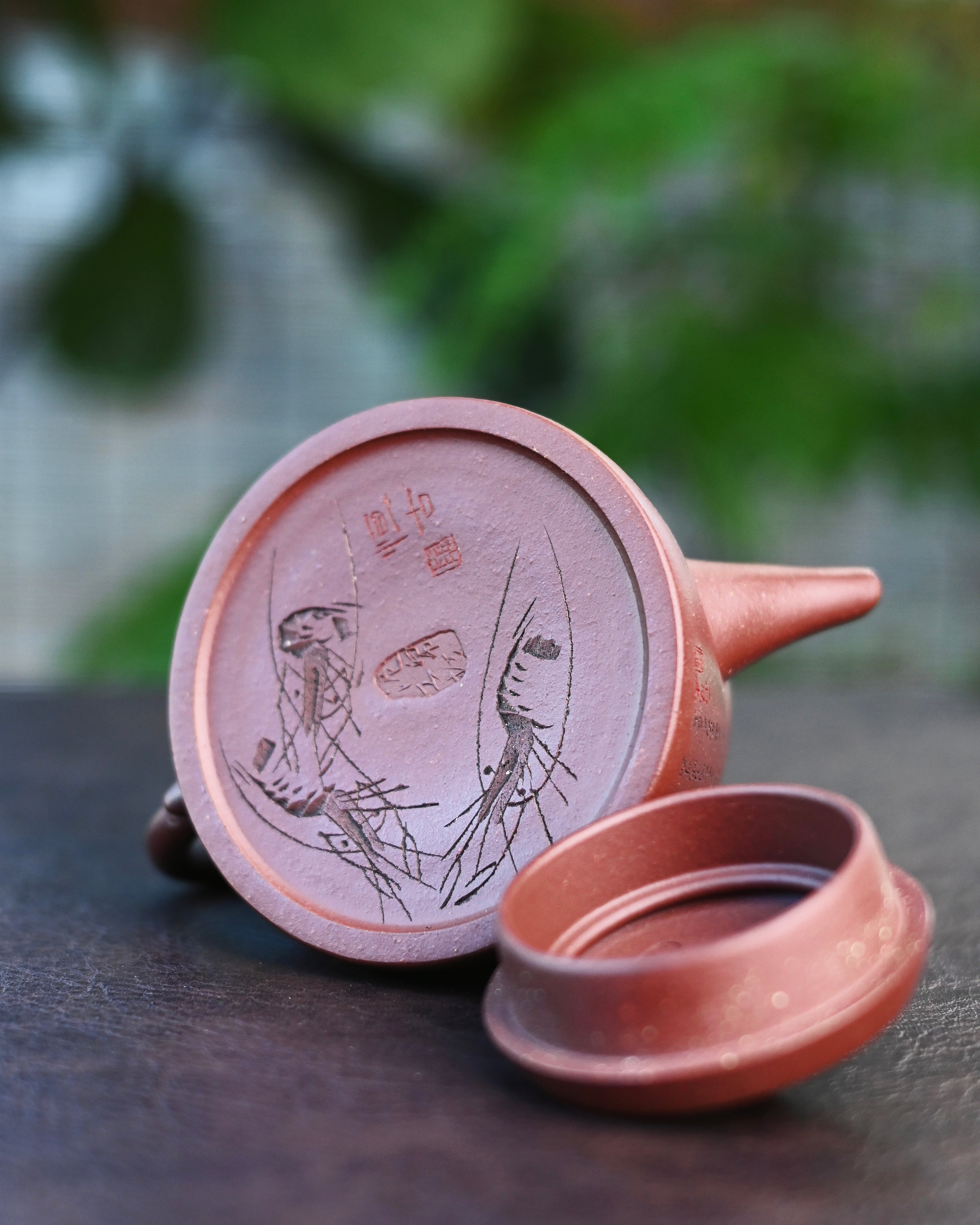 Yixing purple clay teapot shipiao – Yixing Zisha Calligraphy Stone Dipper Teapot by Kungfuyang