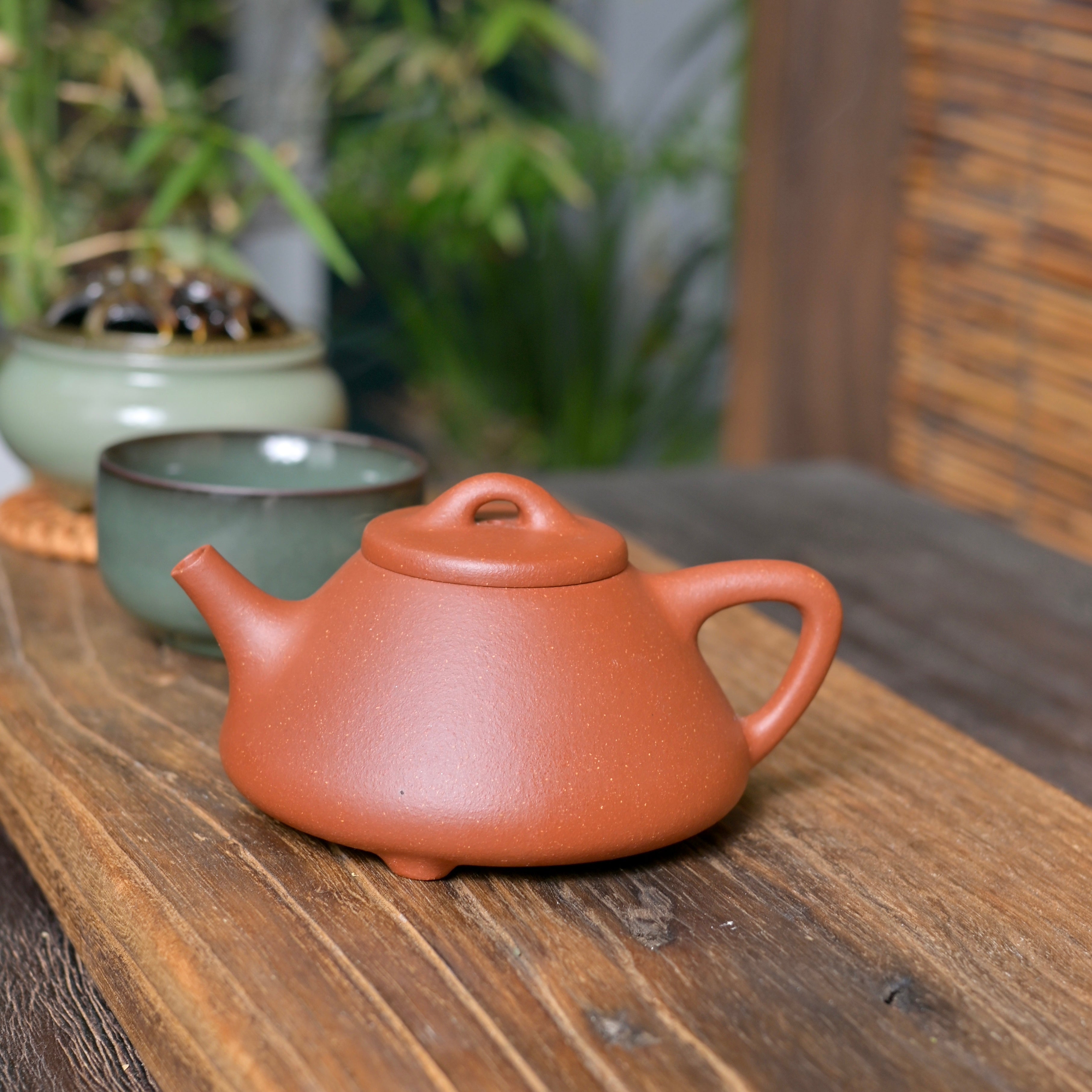 Yixing zisha teapot – Yixing Purple Clay Teapot Zhuni Duan Half-Handmade Shipiao by Kungfuyang