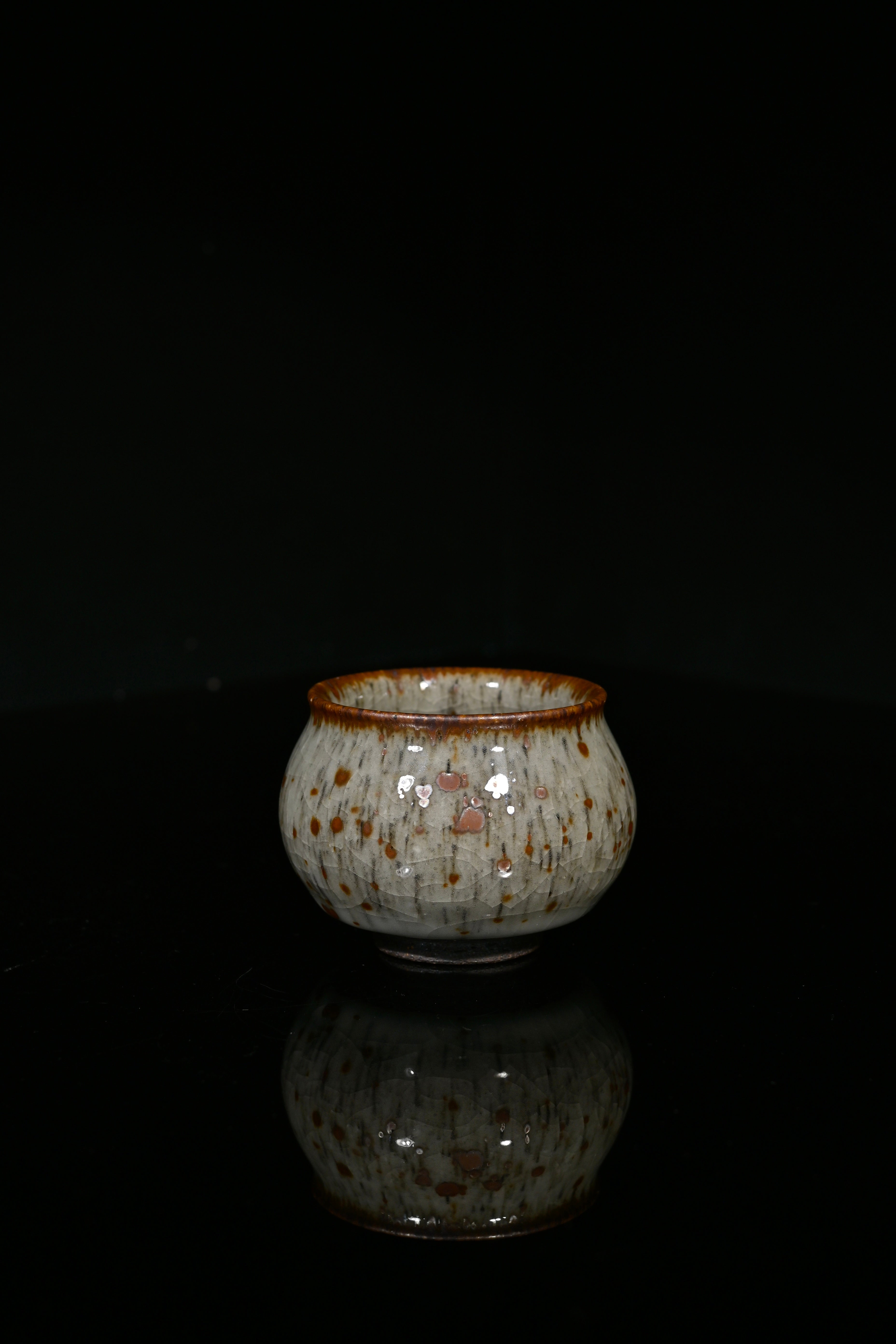 Kungfuyang Unique Piece Shino-ware "Autumn Frost" Gaiwan Set, product view 3