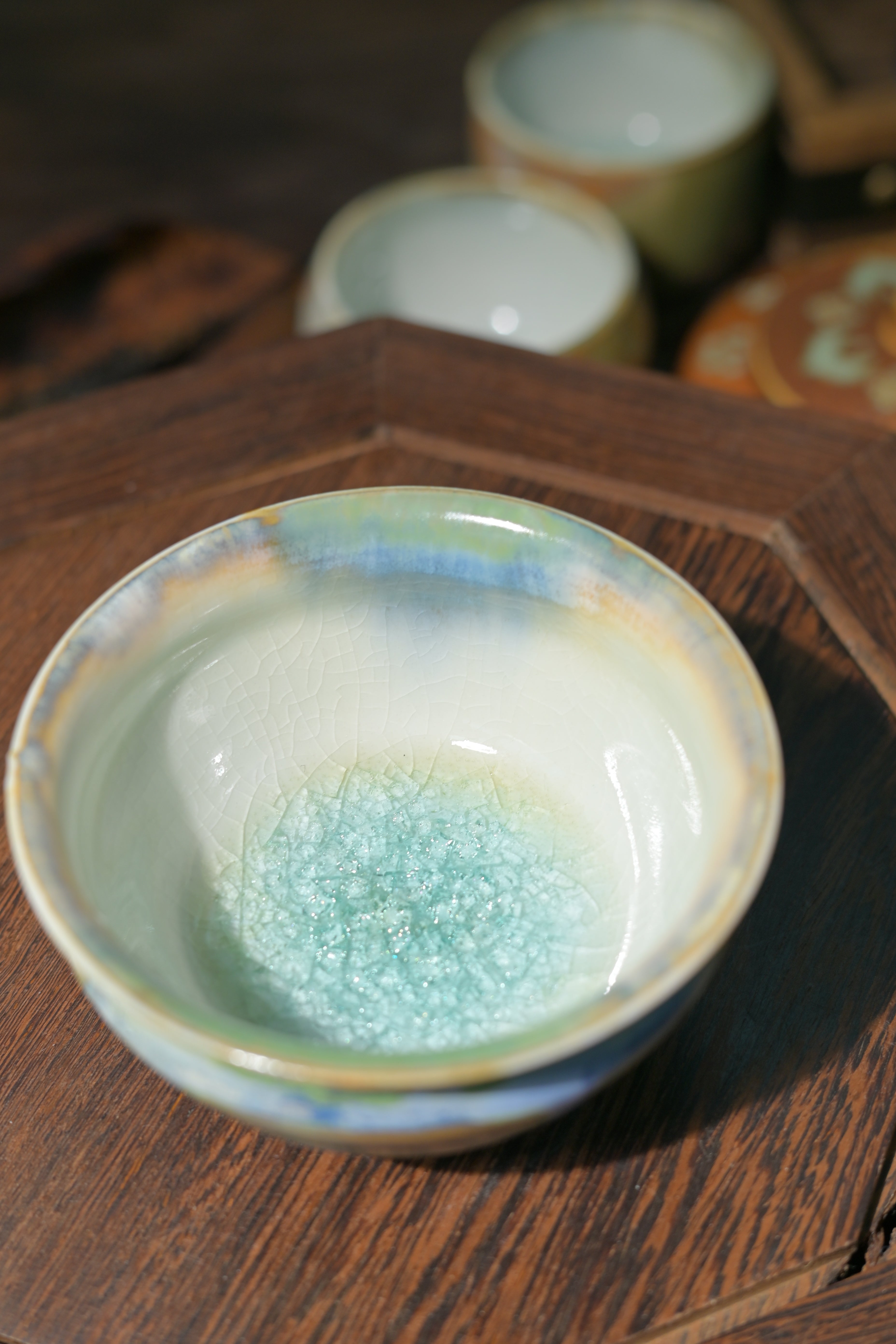 Kungfuyang Unique Piece Jingdezhen Handmade Underglaze Colored Teacup, product view 8
