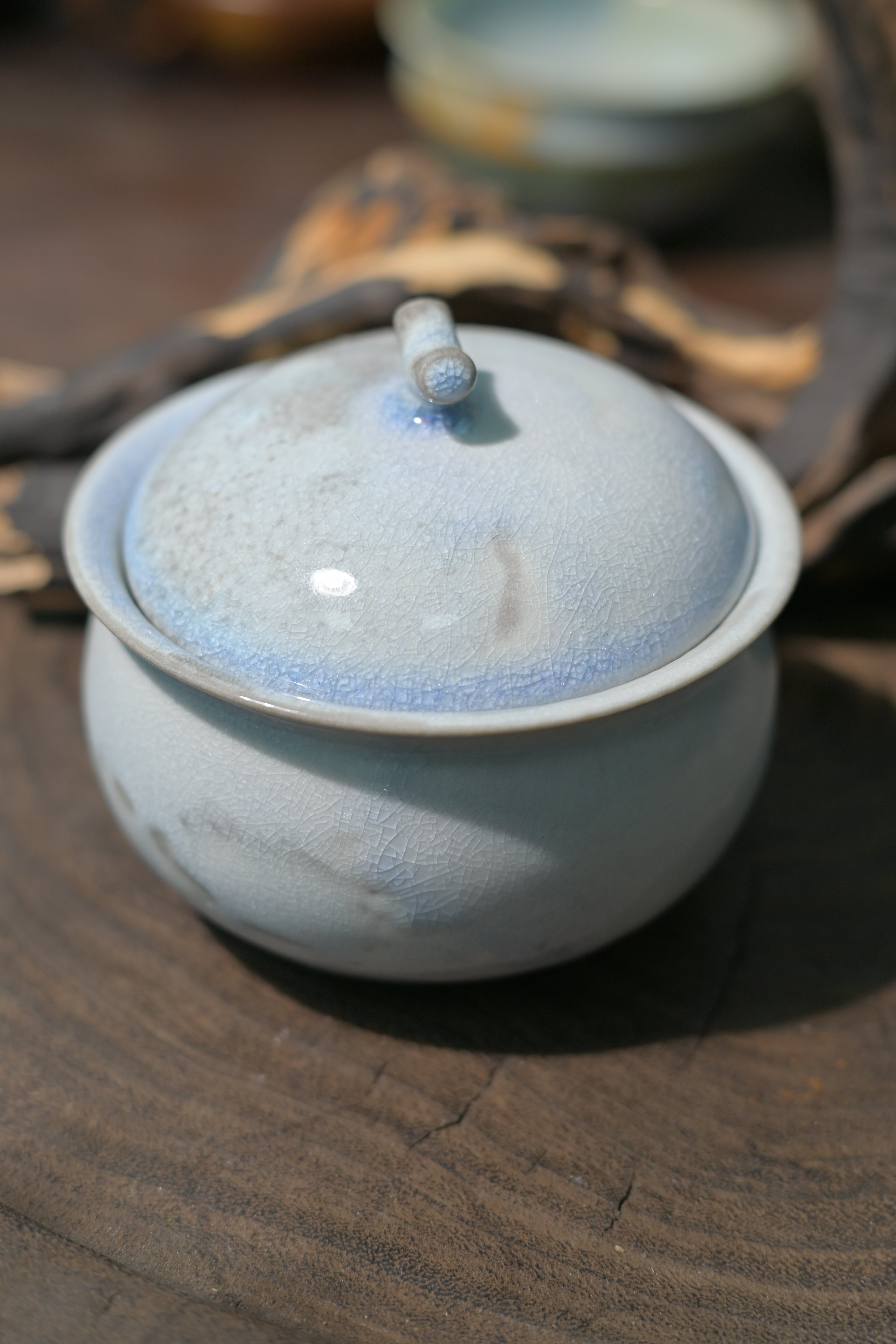 Kungfuyang Unique Piece Jingdezhen Wood-Fired Soda Glaze Gaiwan 100ml, product view 12