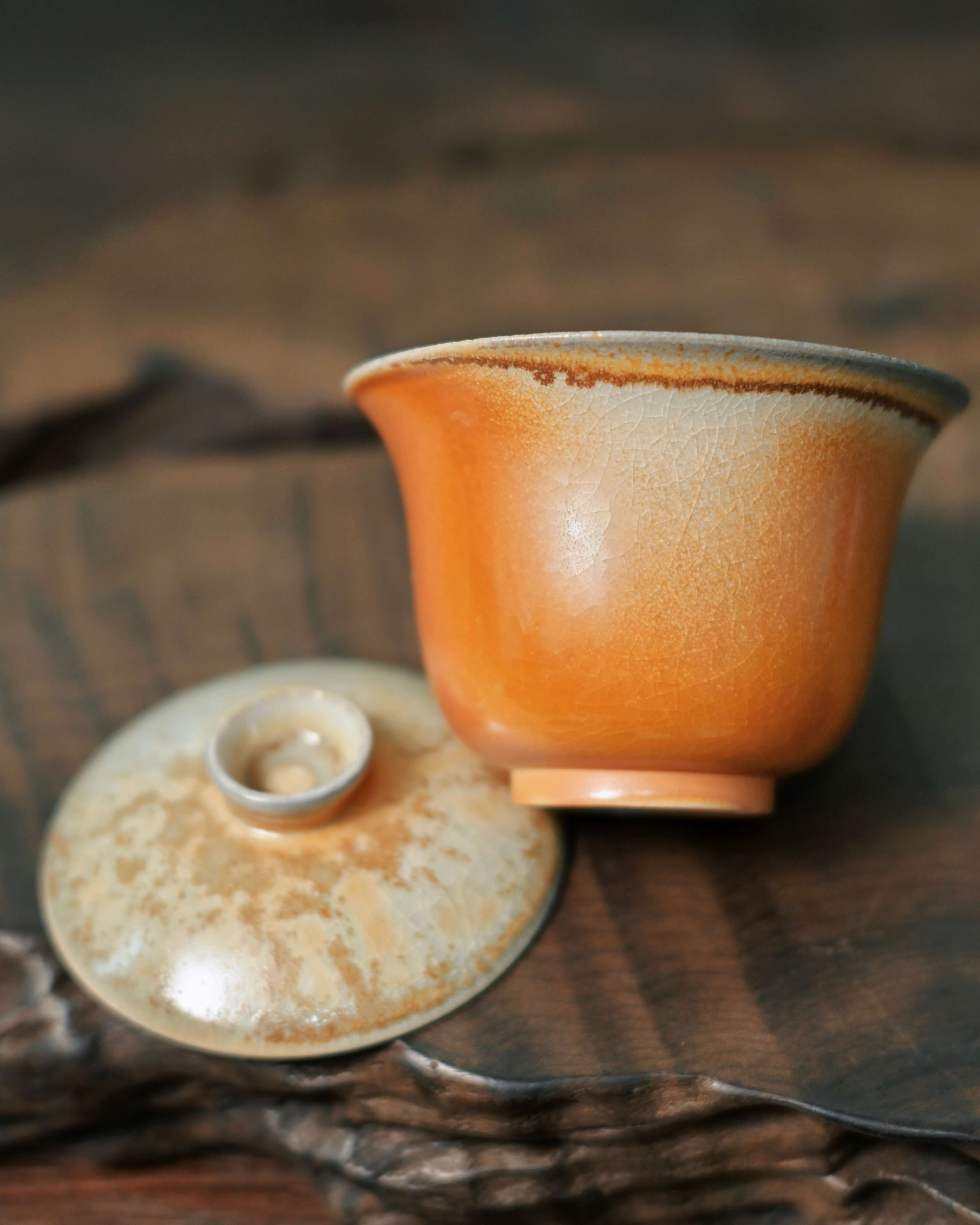 Kungfuyang Unique Piece Jingdezhen Wood-Fired Gaiwan 140ml, product view 5