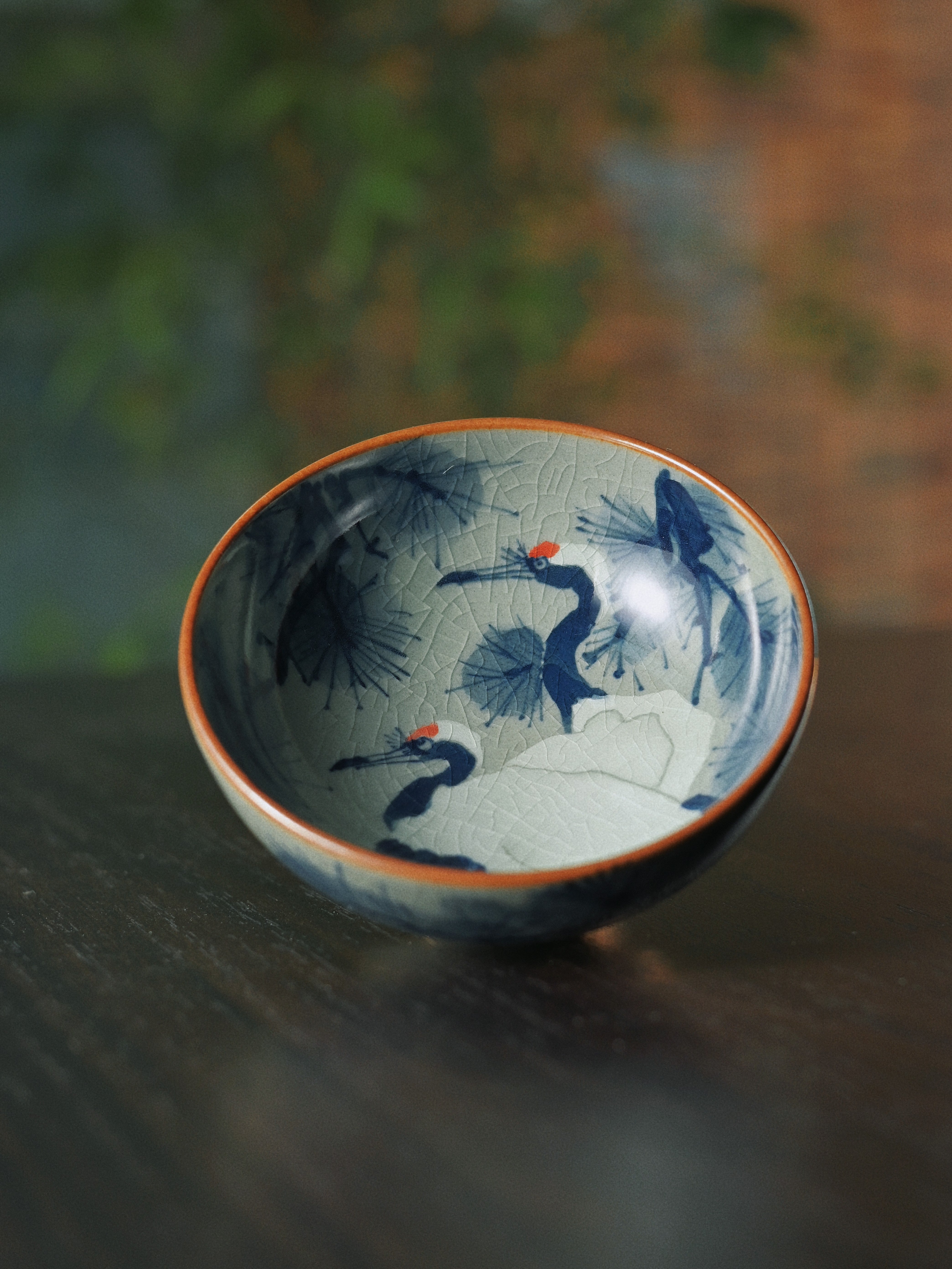 blue and white porcelain hand painted tea – Jingdezhen Hand-Painted Underglaze Pine and Crane Pu-erh by Kungfuyang