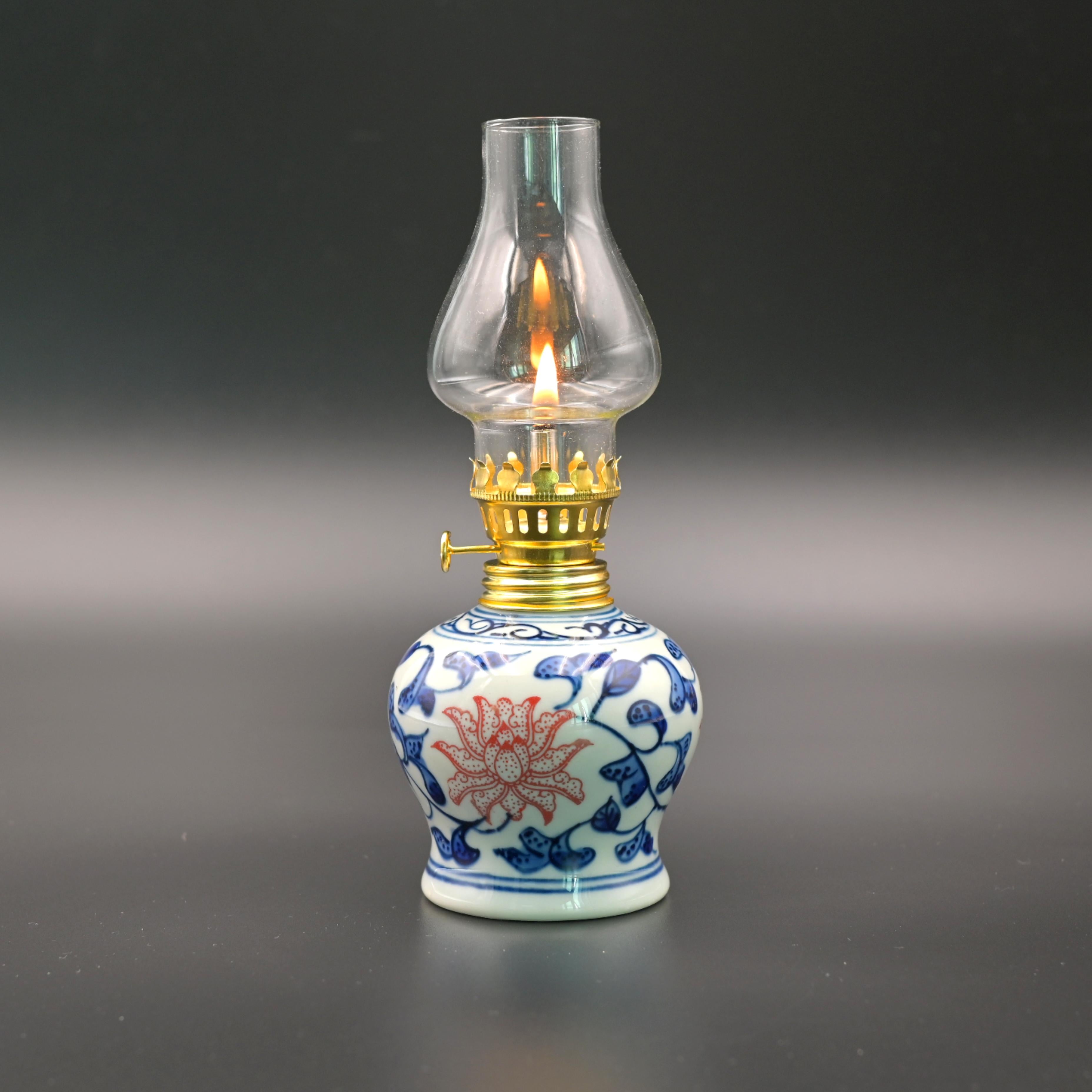 blue white underglaze red butter lamp – Jingdezhen Blue and White Underglaze Red Butter Lamp by Kungfuyang