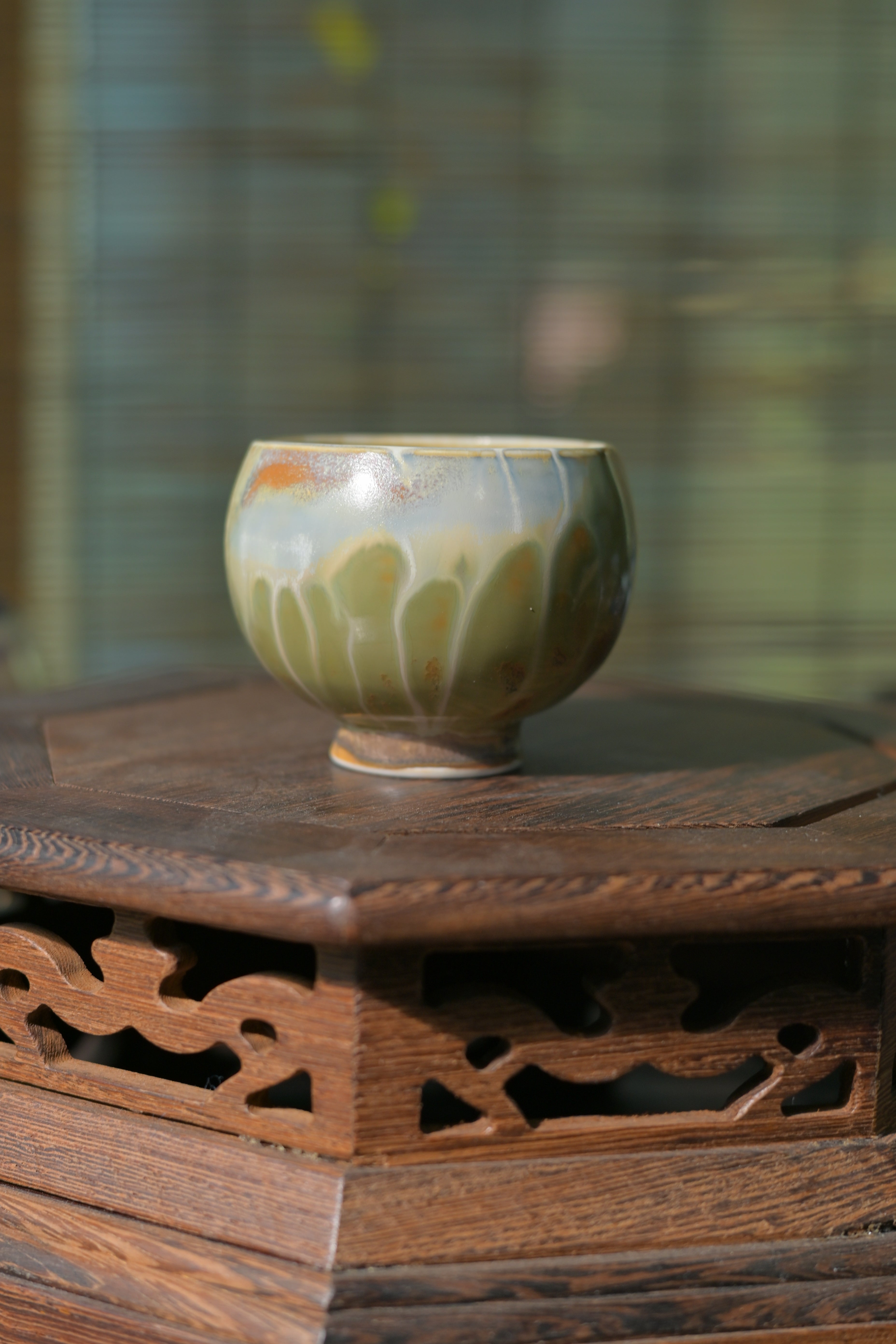 Kungfuyang Unique Piece Jingdezhen Handmade Underglaze Colored Teacup, product view 9