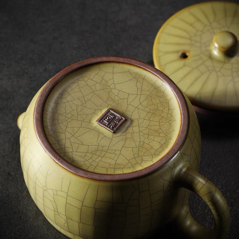 celadon crackle teapot – Longquan Celadon – Ge Kiln Hanwa (Han-style)Teapot by Kungfuyang