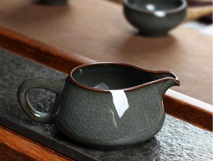 celadon dark green – Handmade Ge kiln Celadon Iron Clay Tea Pitcher by Kungfuyang