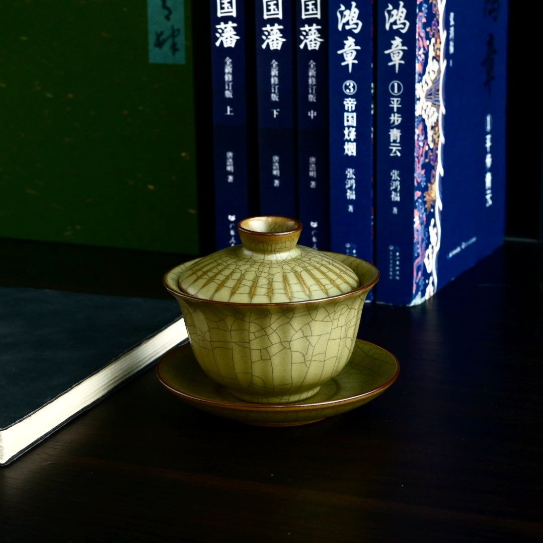 celadon ge kiln gaiwan – Longquan Celadon – Ge Kiln Gaiwan(Tea Bowl) by Kungfuyang