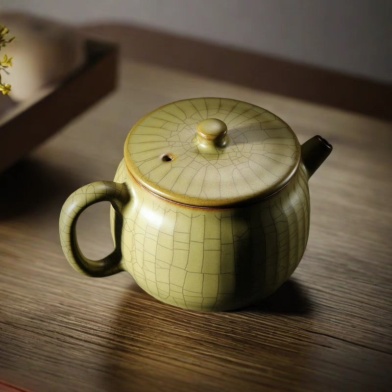 celadon teapots – Longquan Celadon – Ge Kiln Hanwa (Han-style)Teapot by Kungfuyang