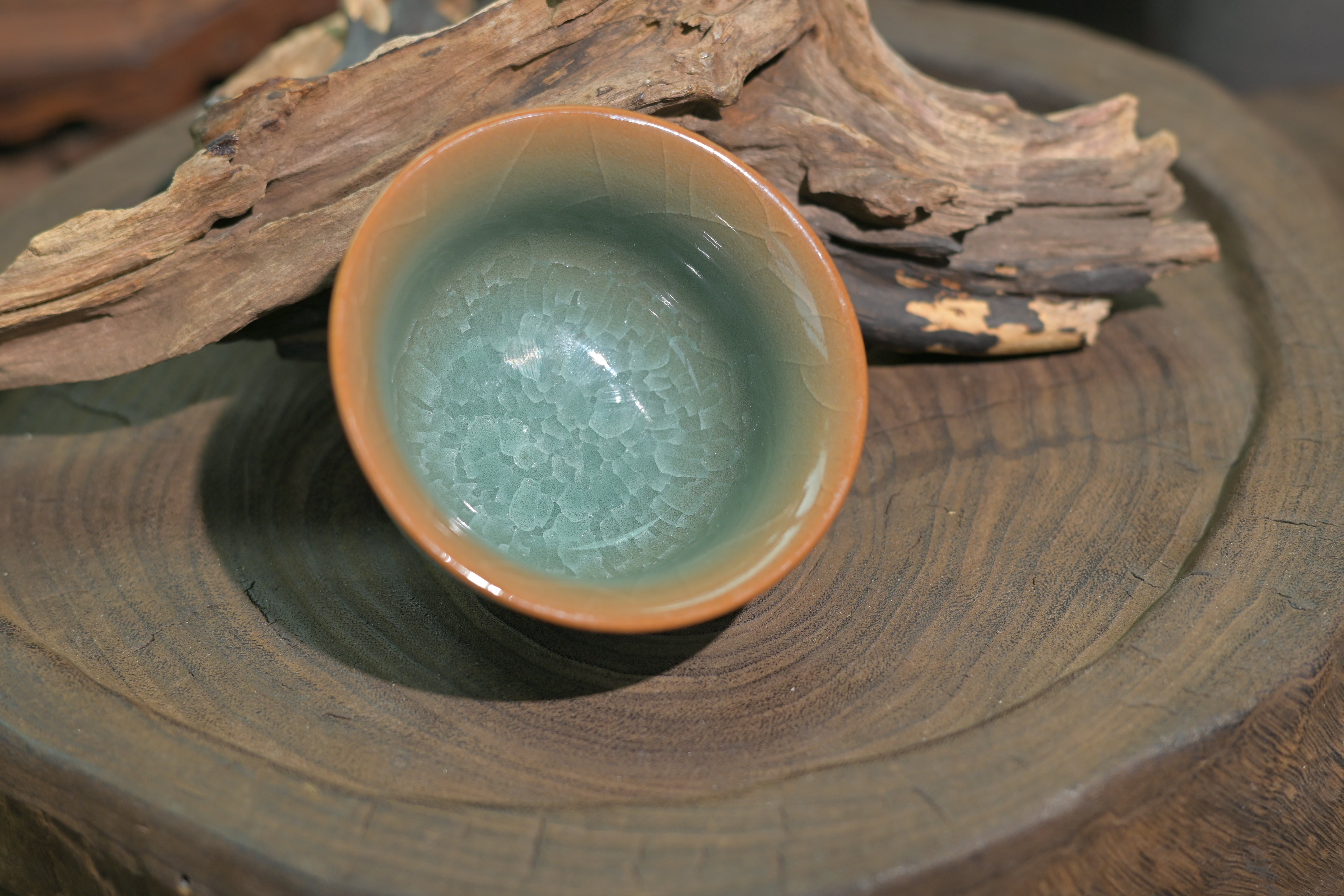 celadon yashou cup – Longquan Celadon Ice-Crackle Master Cup by Kungfuyang