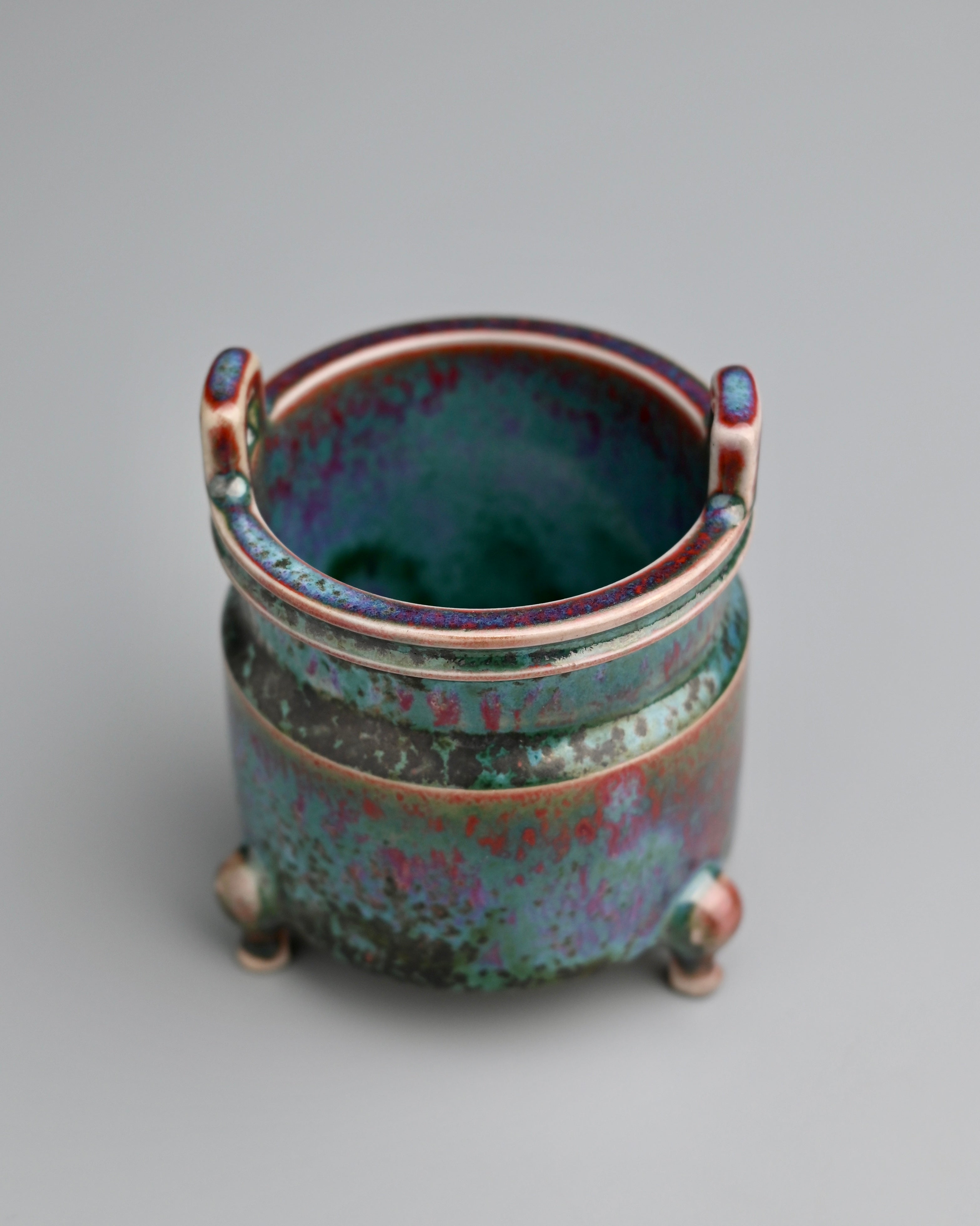 ceramic pastille burner – Jun Ware Tri-Pod Incense Burner by Kungfuyang