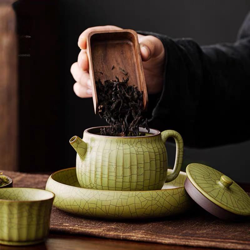 chinese celadon tea sets – Longquan Celadon – Ge Kiln Hanwa (Han-style)Teapot by Kungfuyang