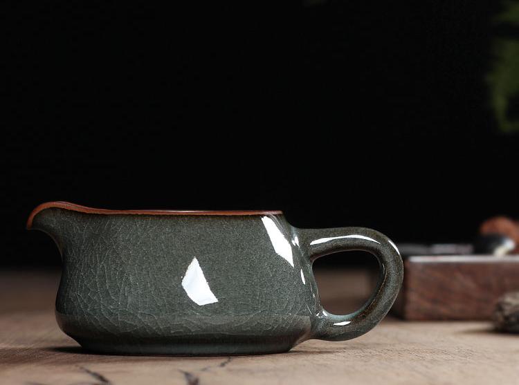 chinese celadon – Handmade Ge kiln Celadon Iron Clay Tea Pitcher by Kungfuyang