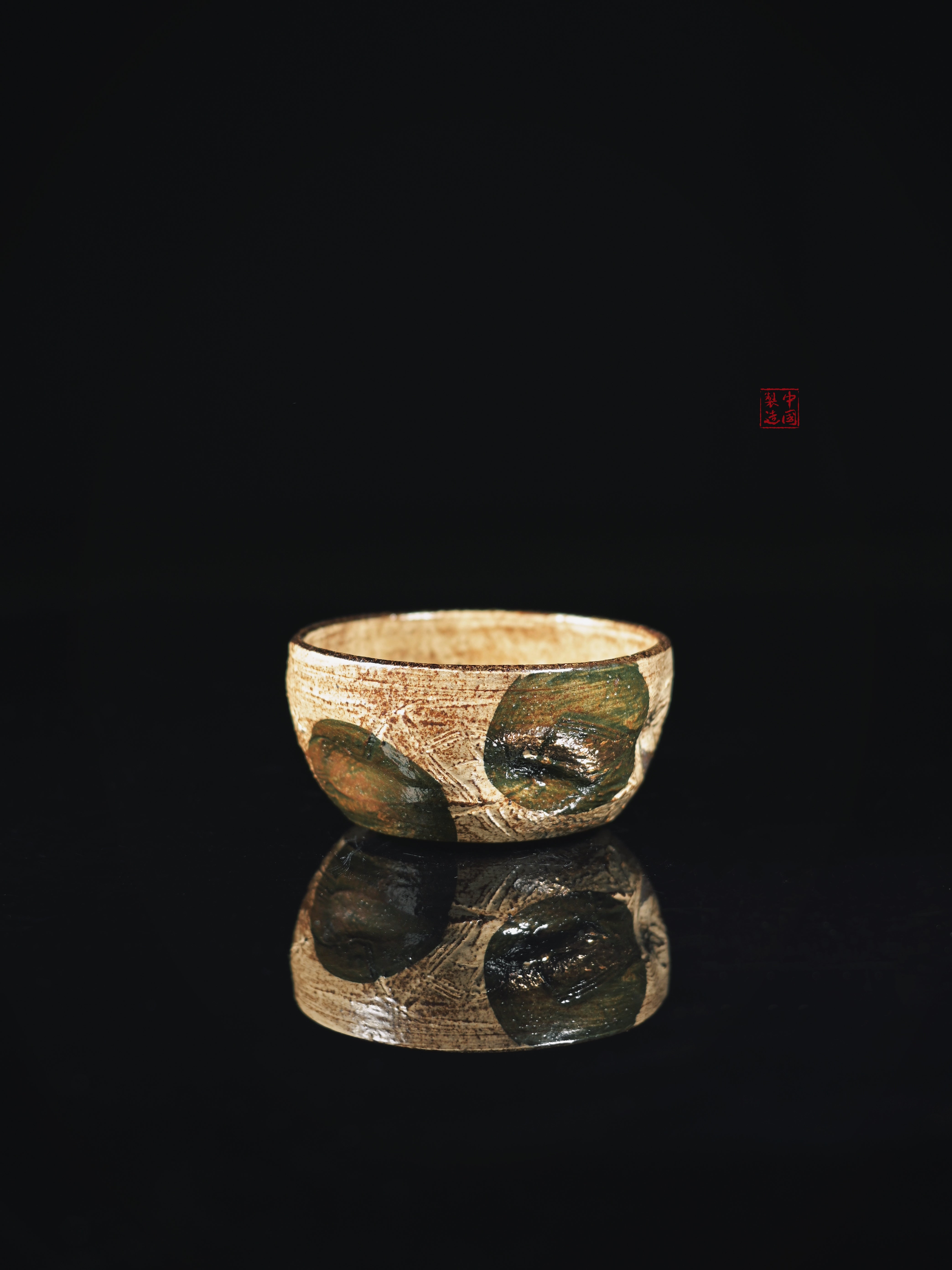 chinese ceramic kohiki aesthetics tea cup – Old Clay Sketch-Style Hand-Painted Tea Set by Kungfuyang