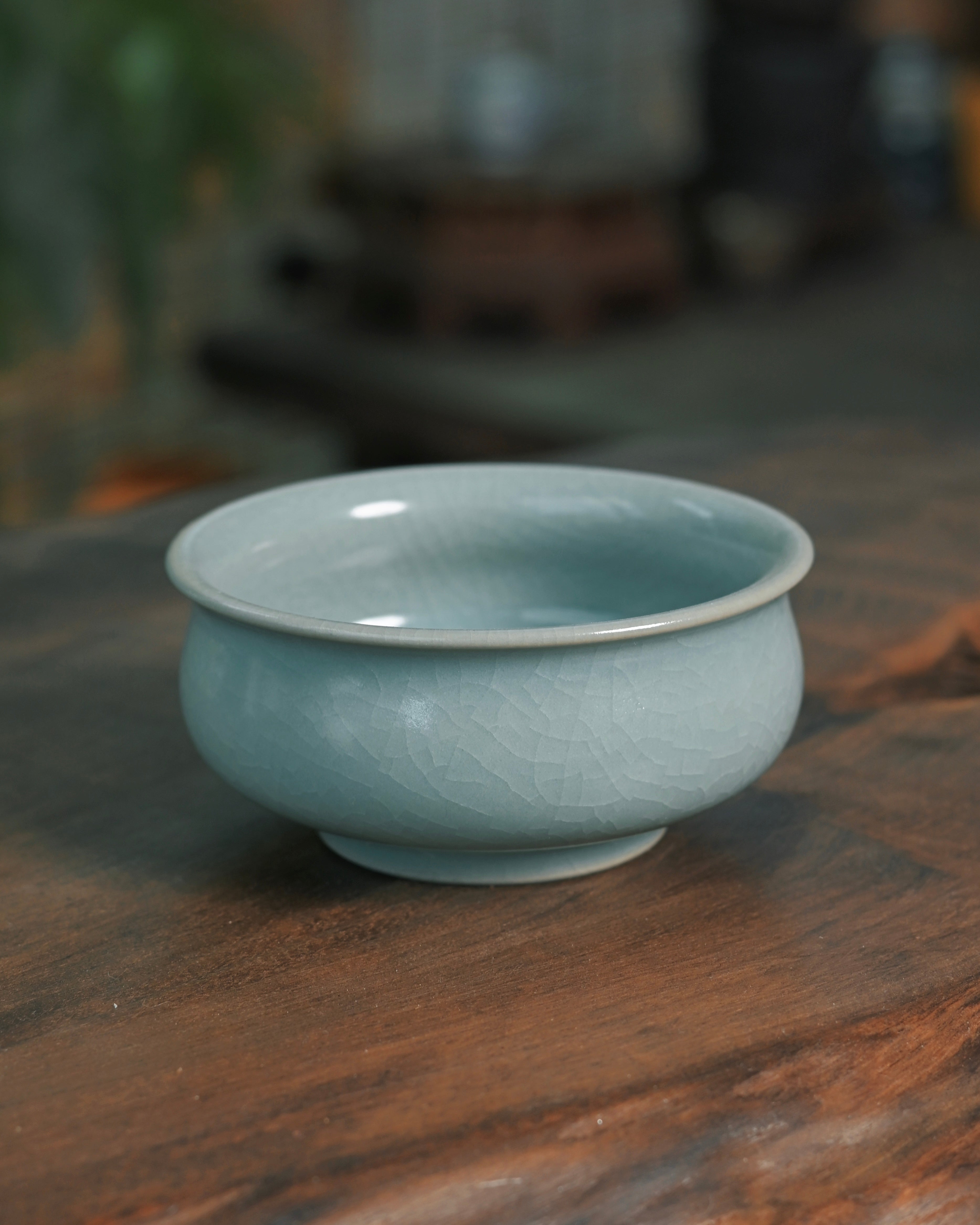 chinese imitation ru ware porcelain – Ru Ware Pu-erh Teacup 60ml by Kungfuyang
