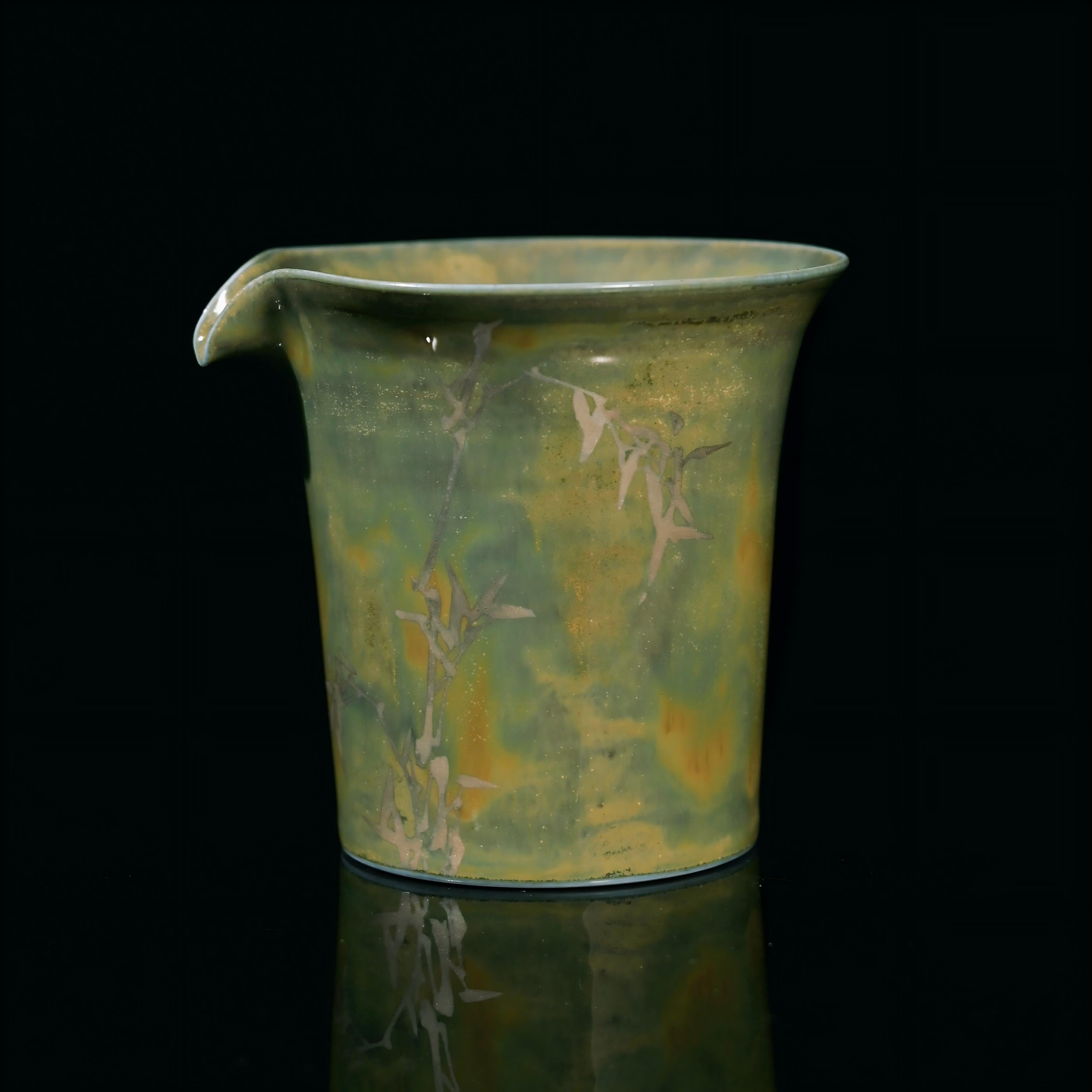chinese ink wash style tea pitcher – "Bamboo Rhythm" Ceramic Tea Set – A Poetic Fusion of Art & by Kungfuyang