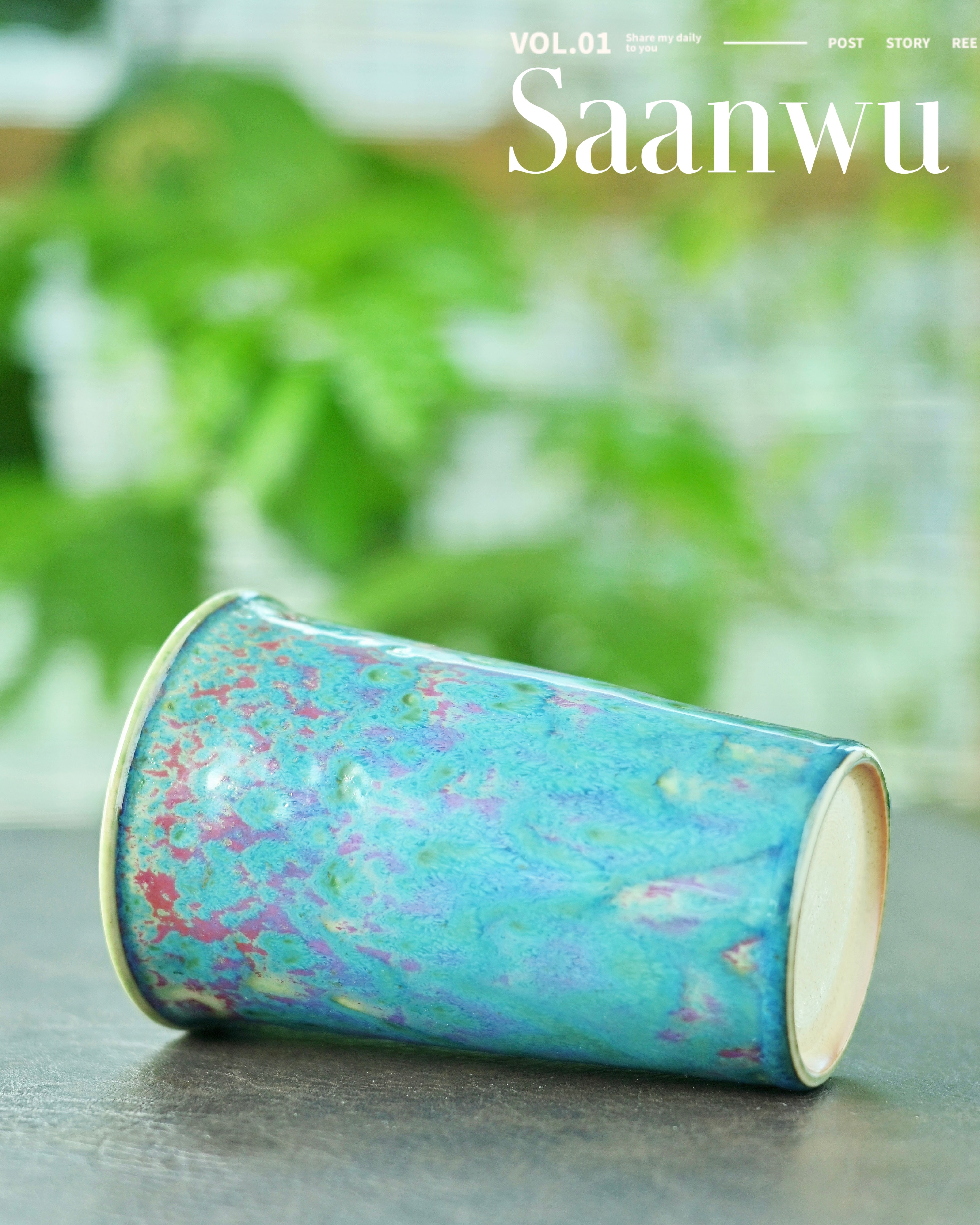 chinese jun ware glaze transformed mug – Jun Ware Color-Shifting Cola Cup by Kungfuyang