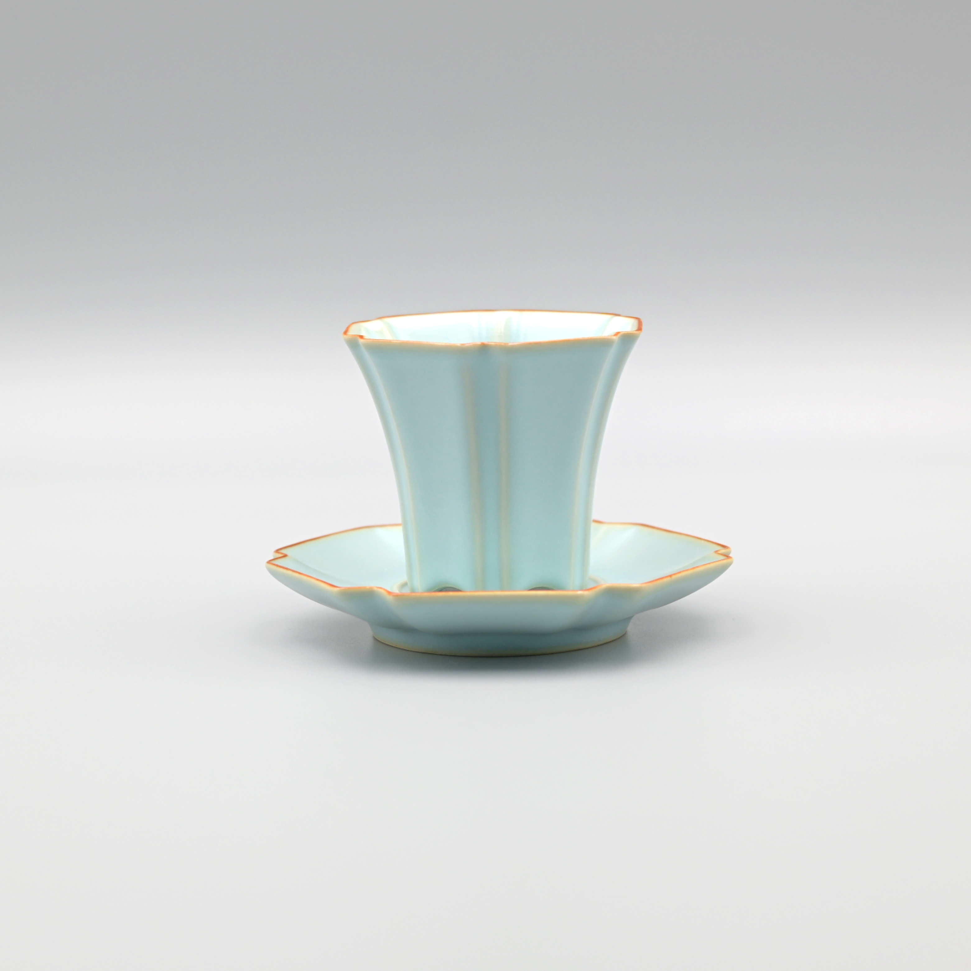 chinese ru wares tea cup – Ru Kiln Hexagon Host Teacup “Liuhe Teacup” by Kungfuyang
