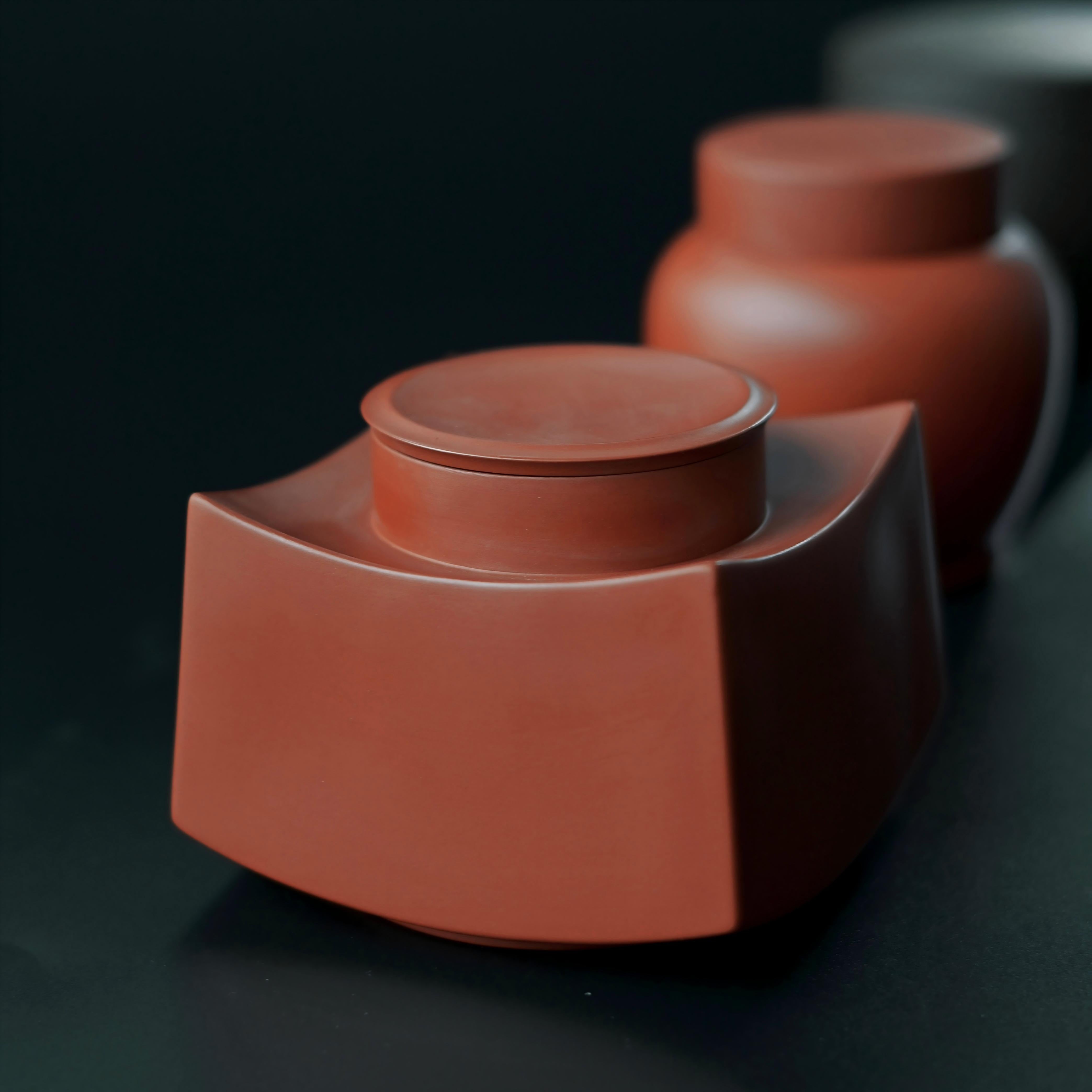 chinese style yixing tea caddy – Yixing Zisha Clay Portable Tea Caddy by Kungfuyang
