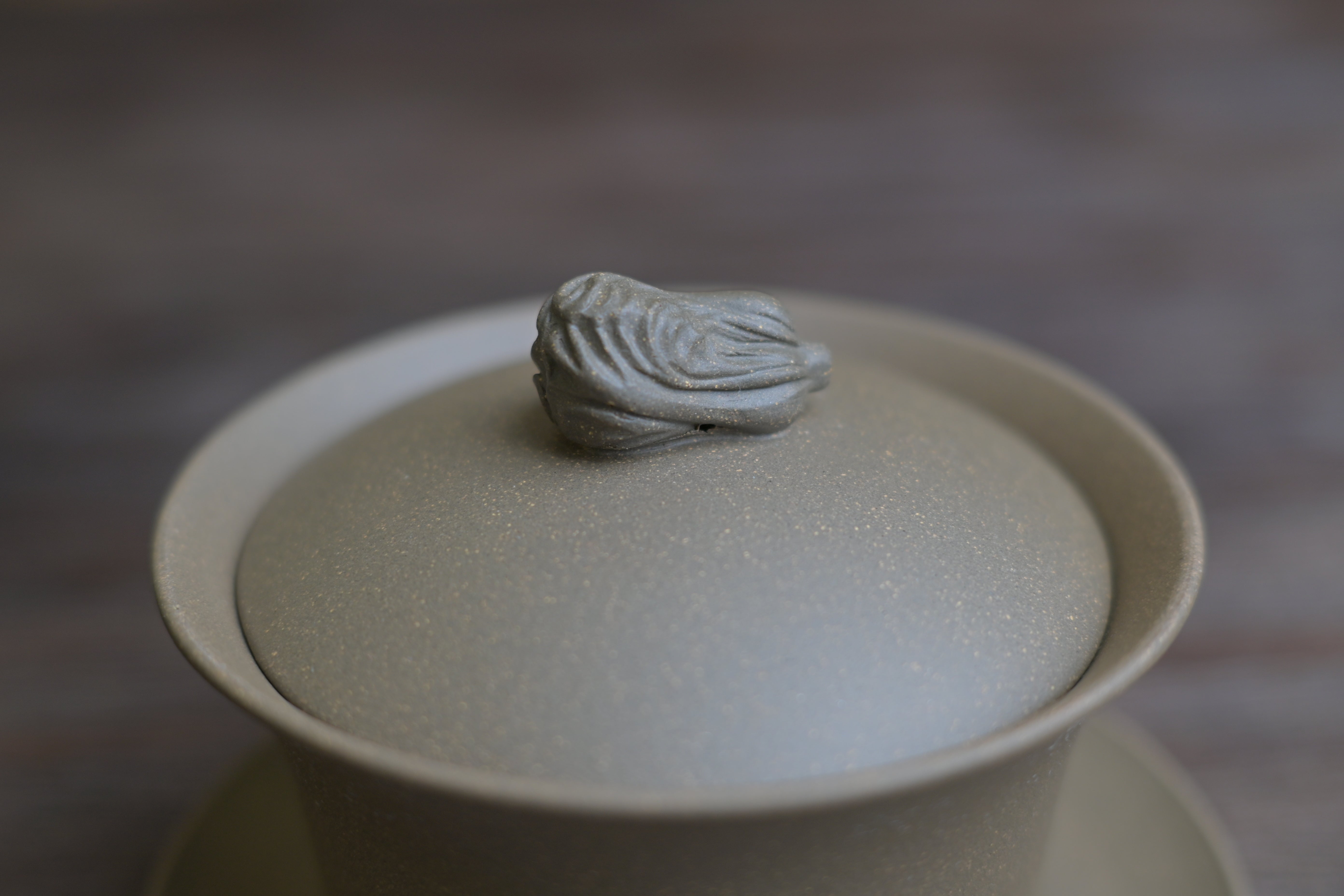 chinese yixing clay teapot – Yixing Original Ore Purple Clay Handmade Three-Talent Gaiwan by Kungfuyang